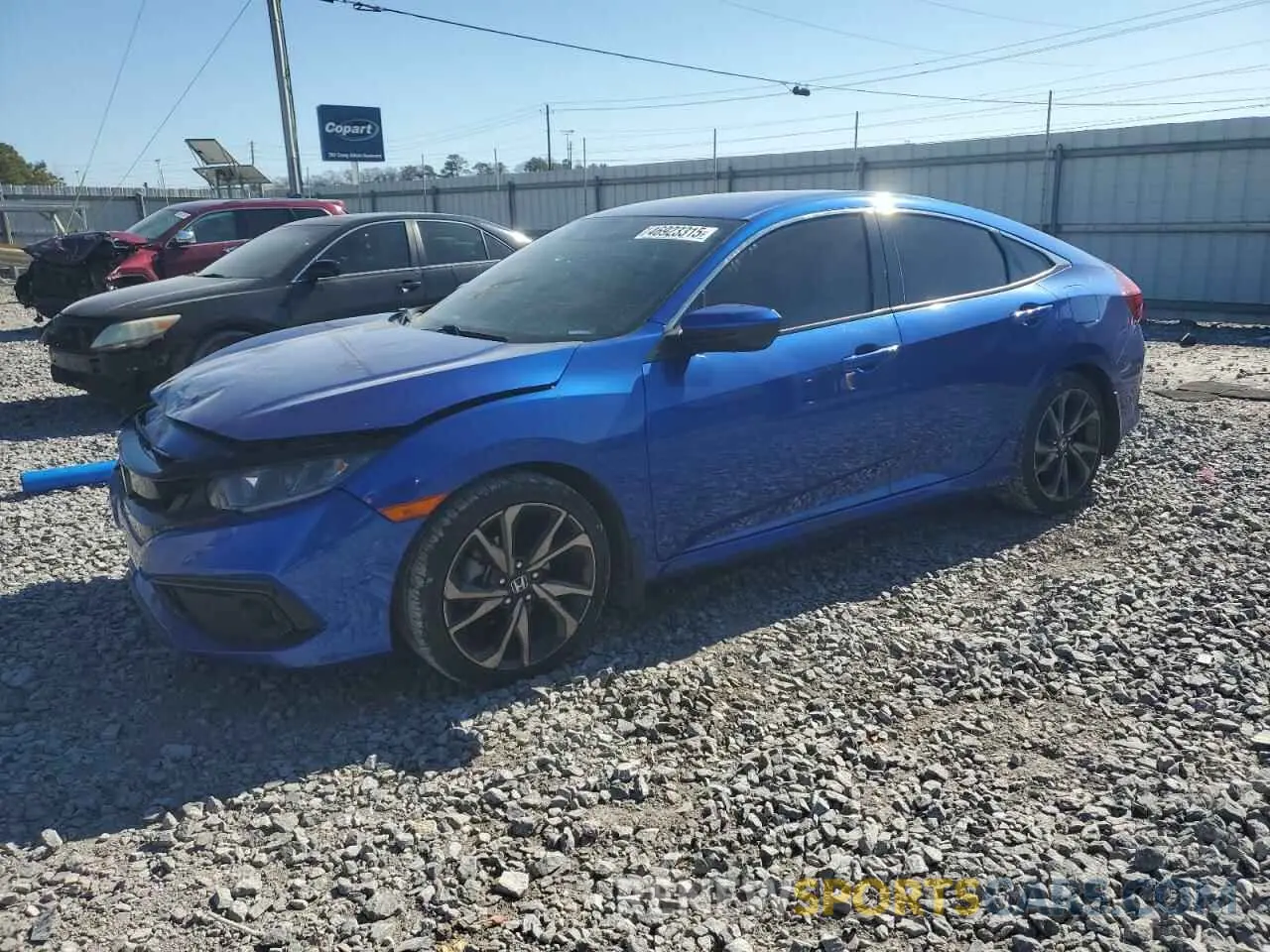 1 Photograph of a damaged car 2HGFC2F89MH510022 HONDA CIVIC 2021