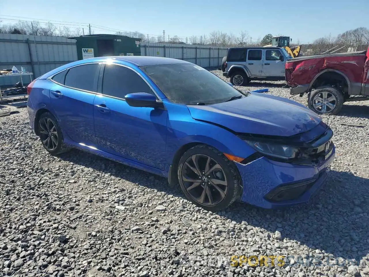 4 Photograph of a damaged car 2HGFC2F89MH510022 HONDA CIVIC 2021