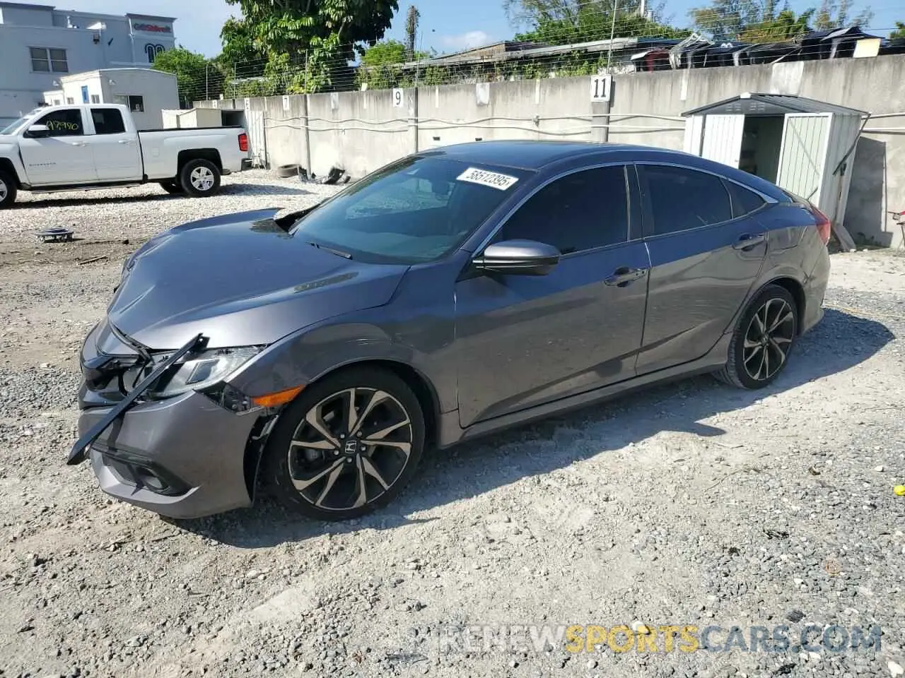 1 Photograph of a damaged car 2HGFC2F89MH512269 HONDA CIVIC 2021