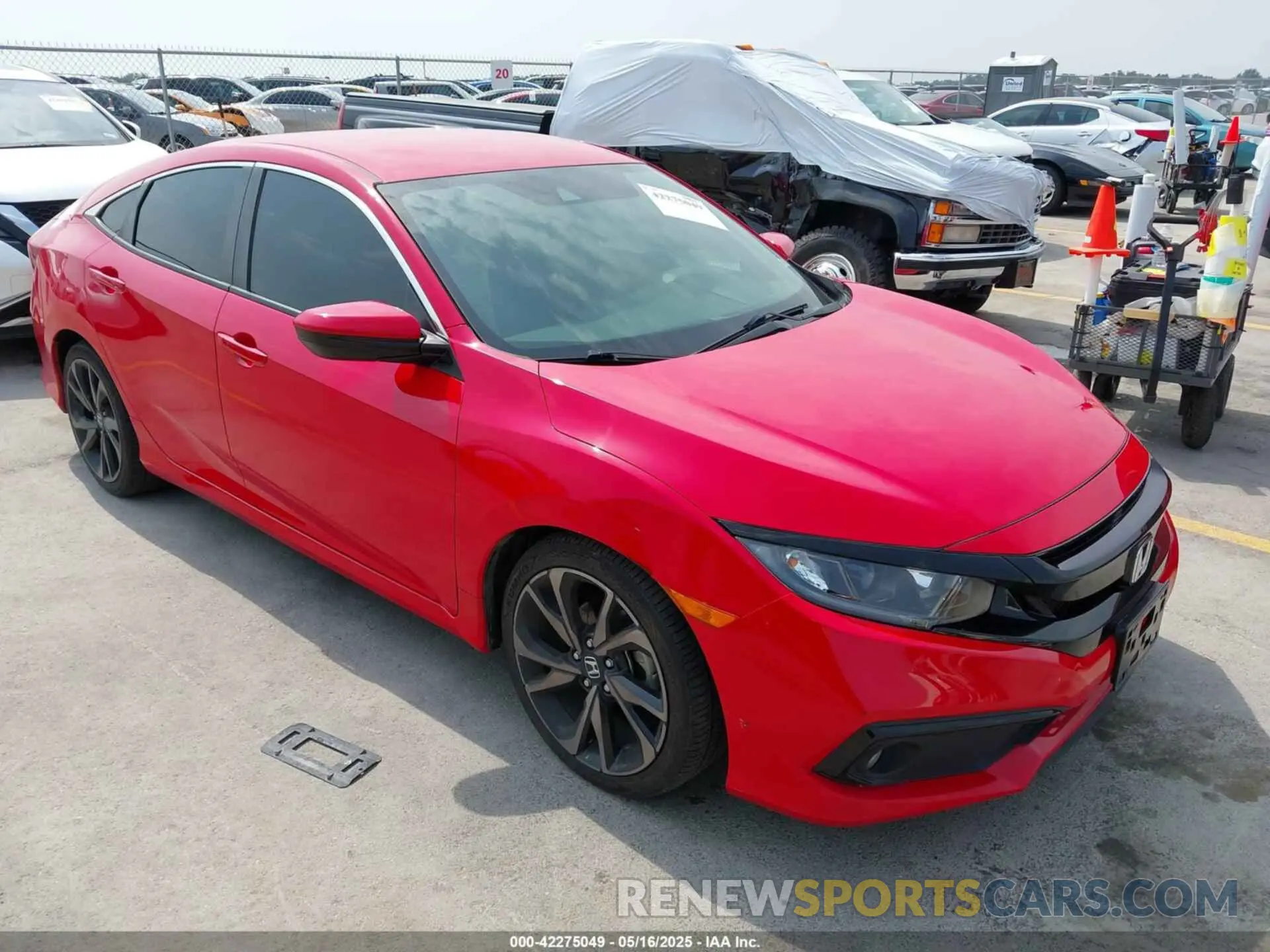 1 Photograph of a damaged car 2HGFC2F89MH516953 HONDA CIVIC 2021