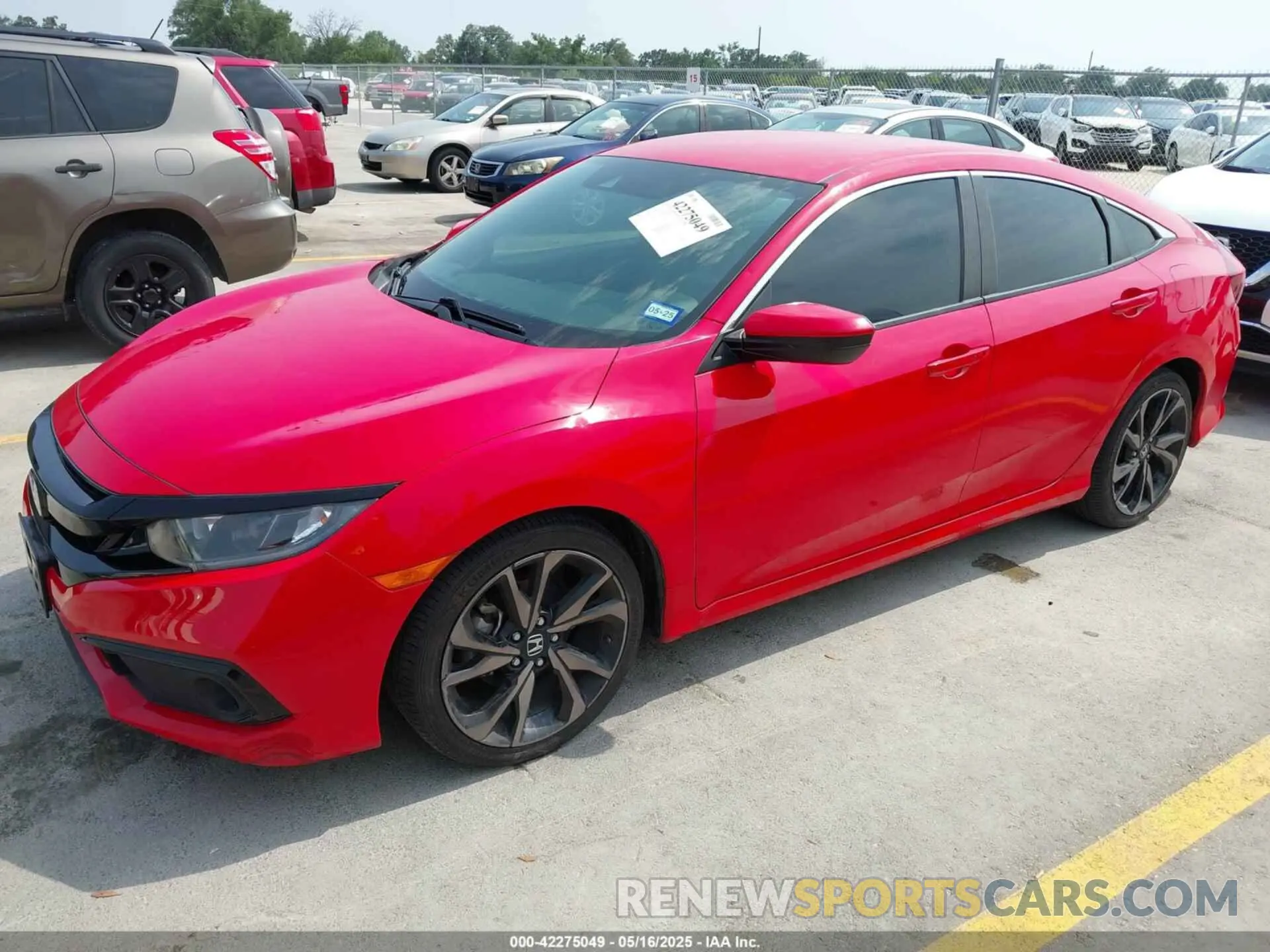 2 Photograph of a damaged car 2HGFC2F89MH516953 HONDA CIVIC 2021