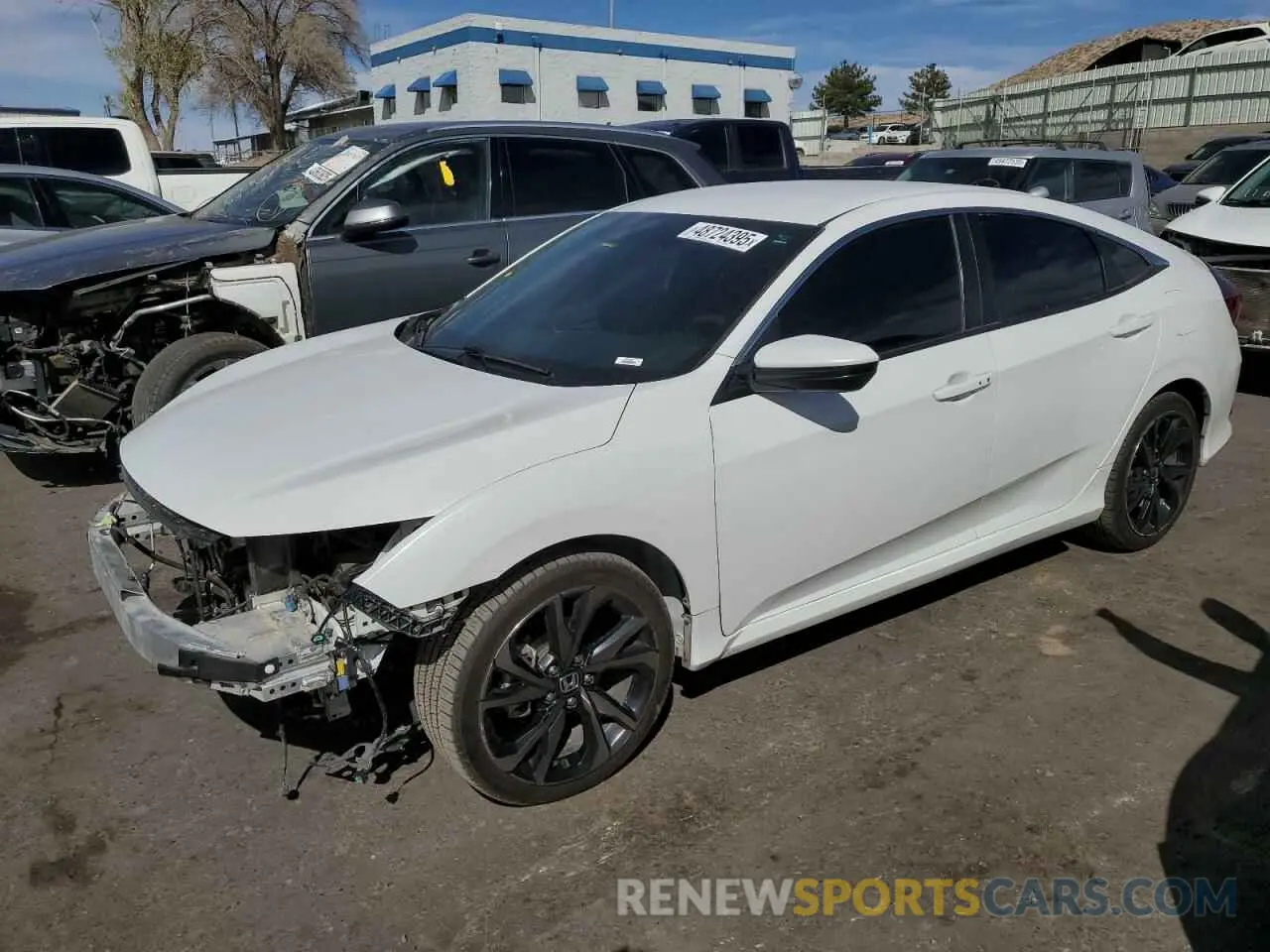 1 Photograph of a damaged car 2HGFC2F89MH522980 HONDA CIVIC 2021