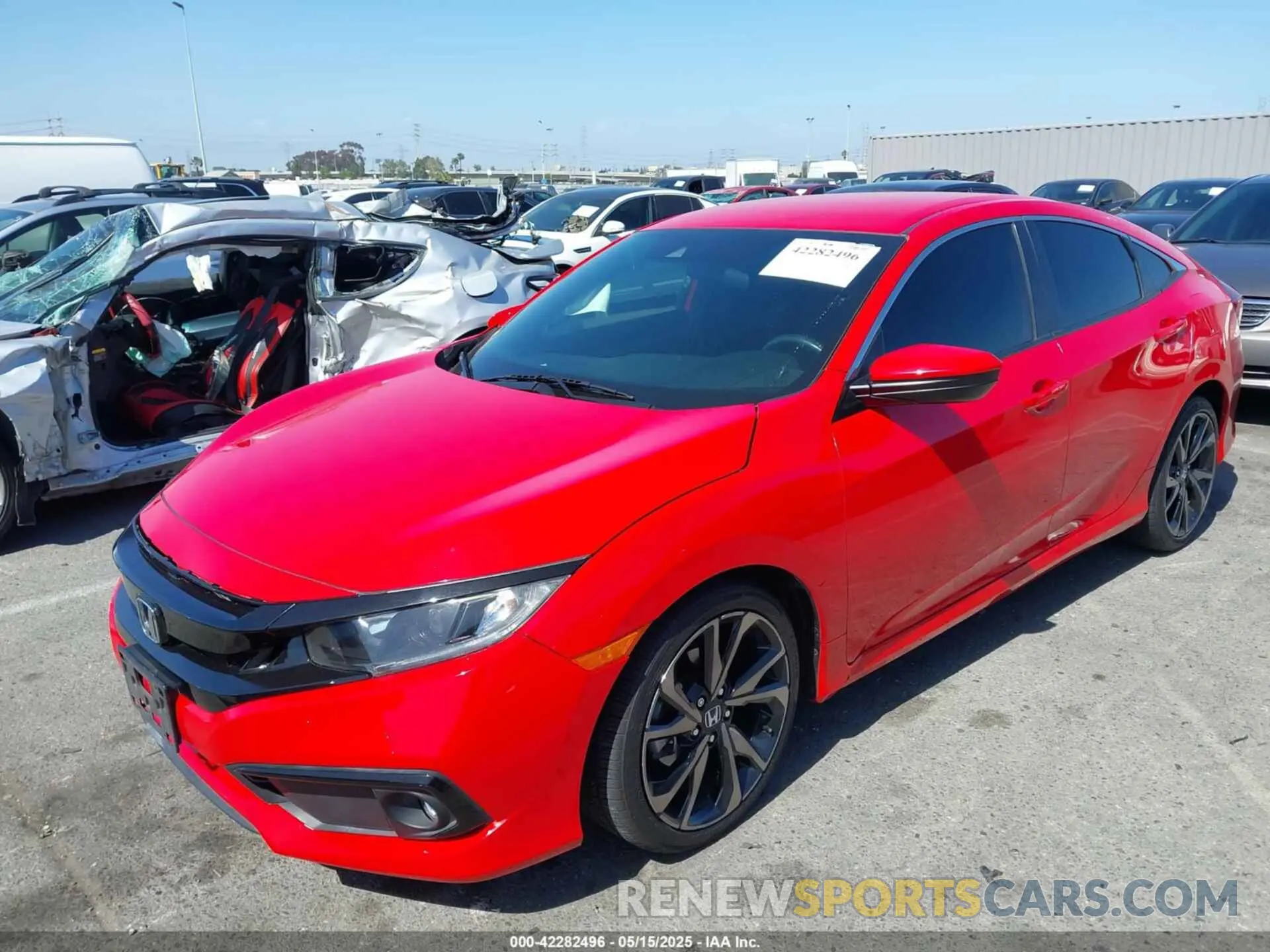 2 Photograph of a damaged car 2HGFC2F89MH523918 HONDA CIVIC 2021
