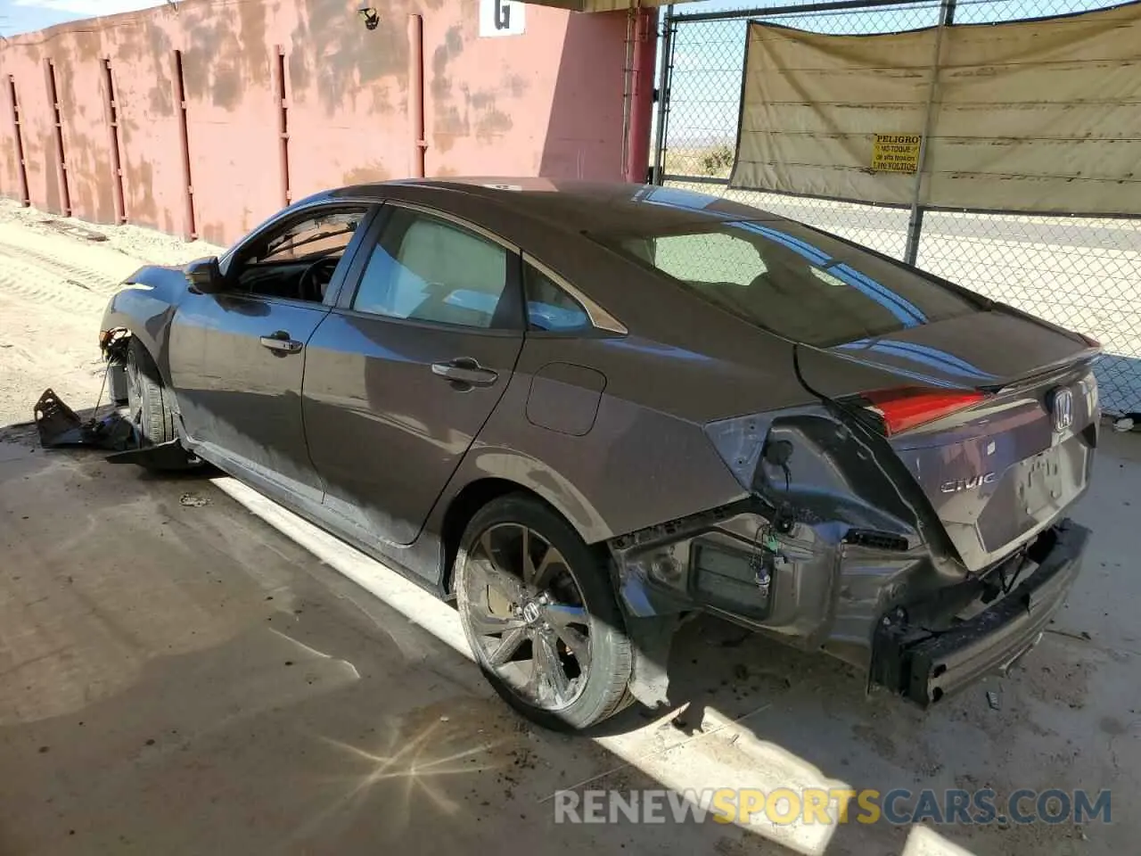 2 Photograph of a damaged car 2HGFC2F89MH538452 HONDA CIVIC 2021