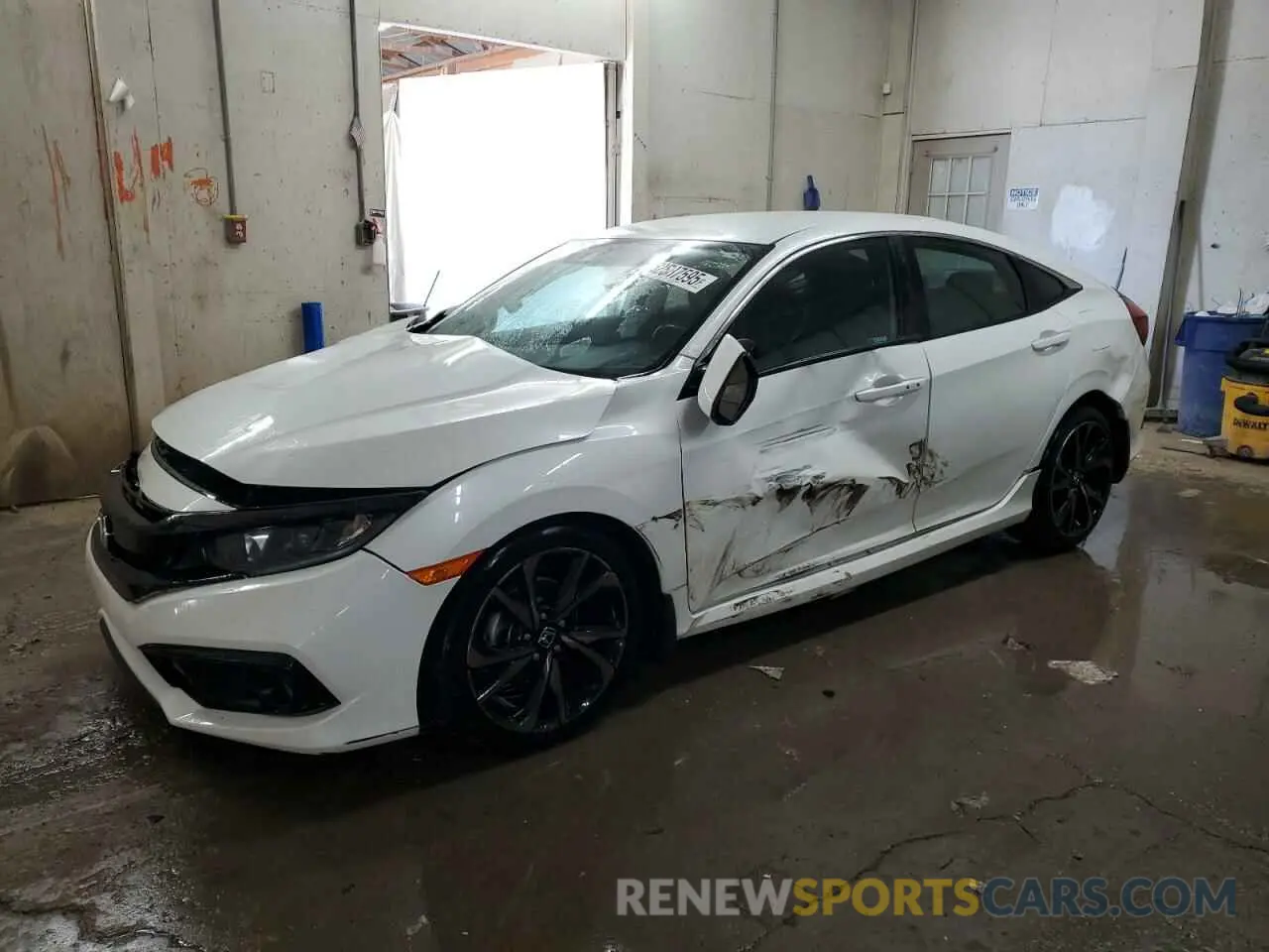 1 Photograph of a damaged car 2HGFC2F8XMH520512 HONDA CIVIC 2021