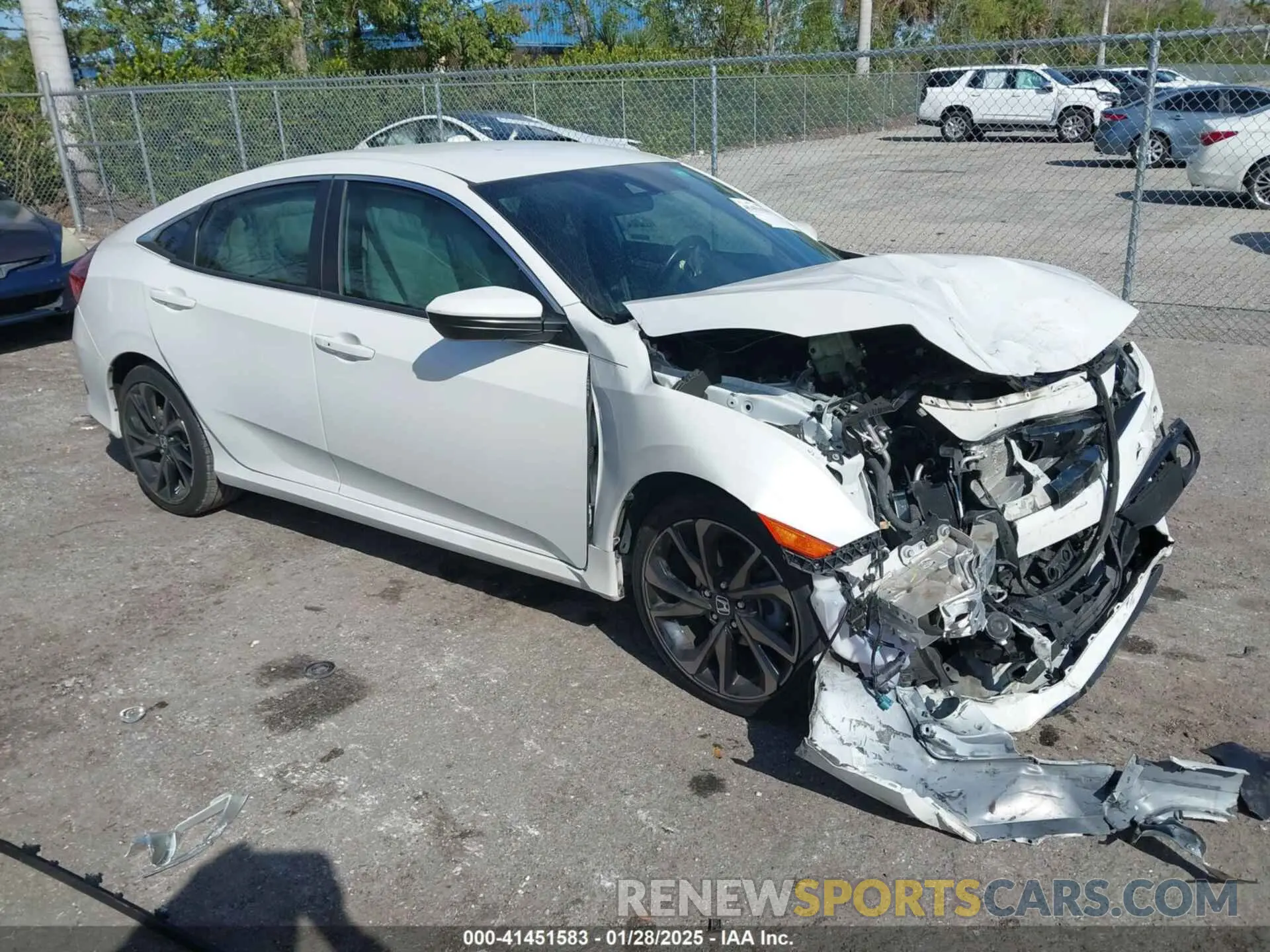1 Photograph of a damaged car 2HGFC2F8XMH526164 HONDA CIVIC 2021
