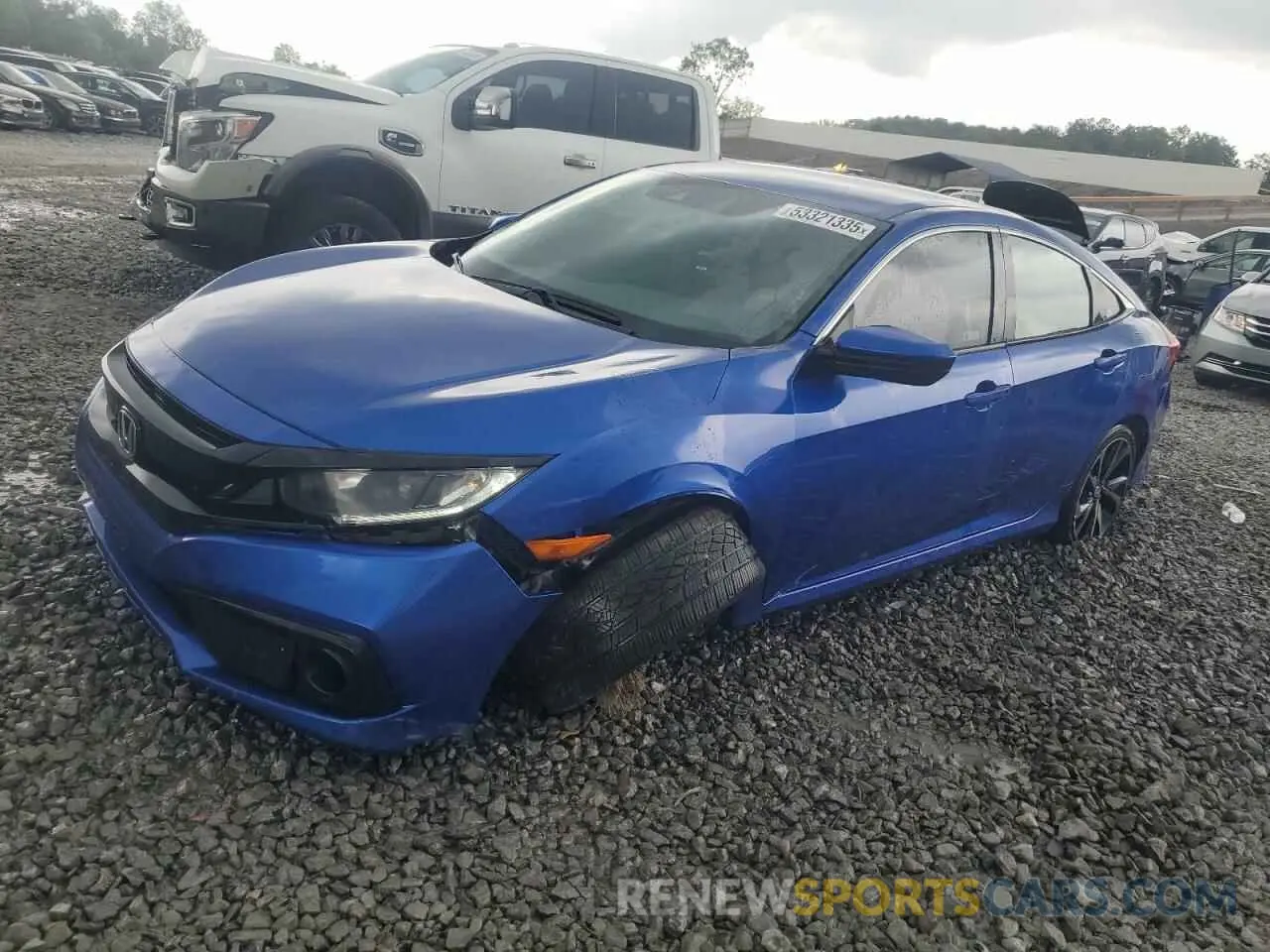 1 Photograph of a damaged car 2HGFC2F8XMH527735 HONDA CIVIC 2021