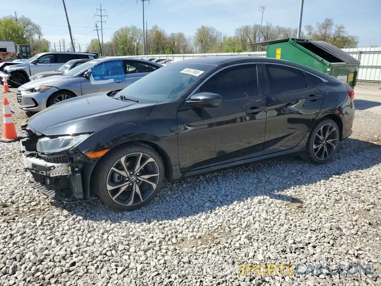 1 Photograph of a damaged car 2HGFC2F8XMH532661 HONDA CIVIC 2021