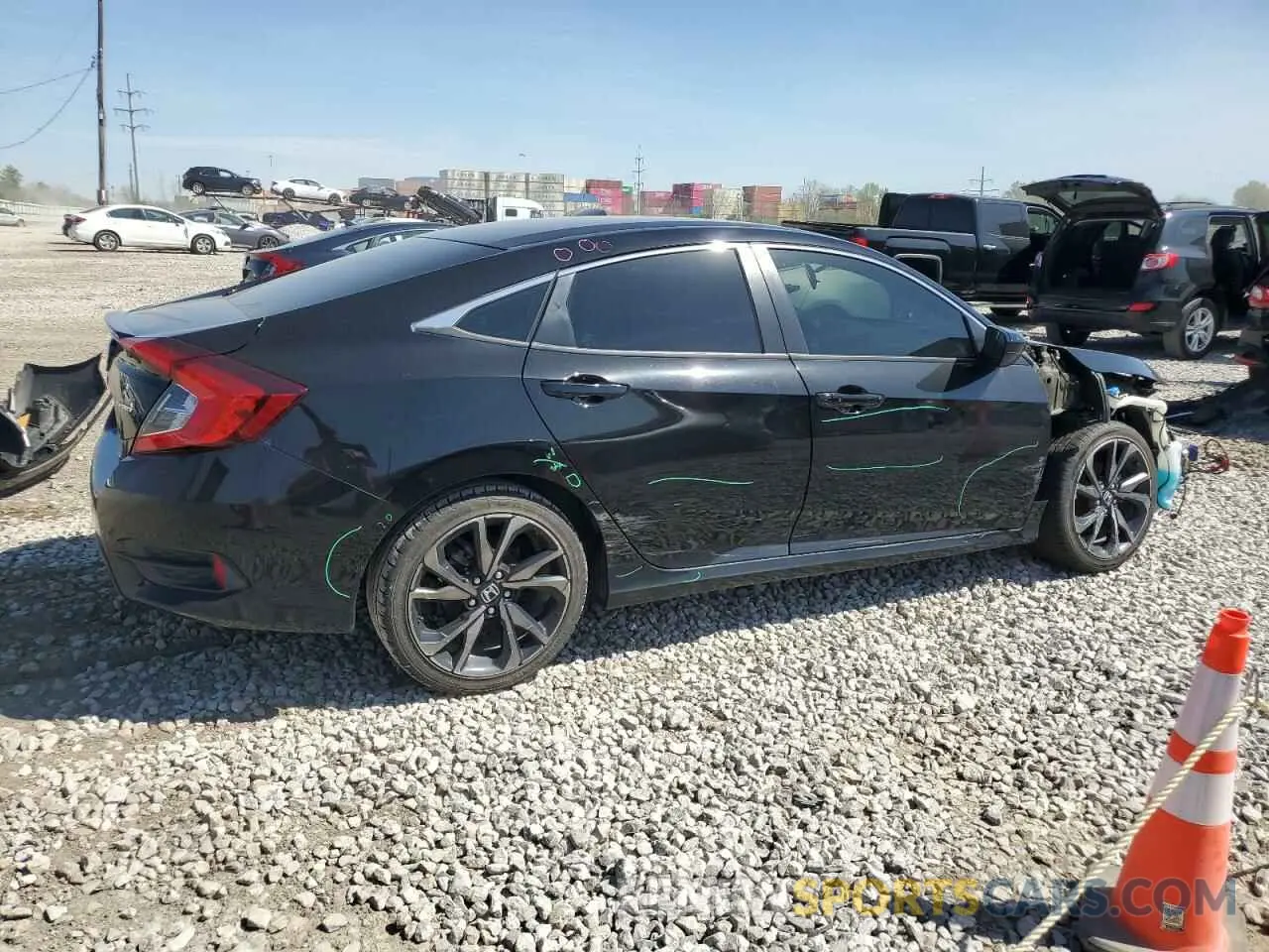 3 Photograph of a damaged car 2HGFC2F8XMH532661 HONDA CIVIC 2021
