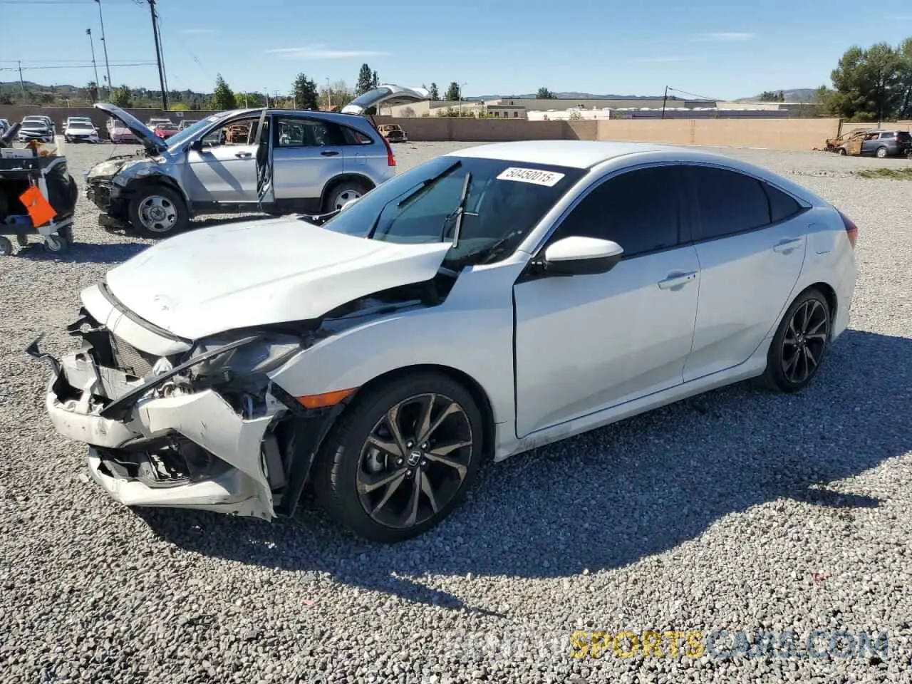 1 Photograph of a damaged car 2HGFC2F8XMH542025 HONDA CIVIC 2021