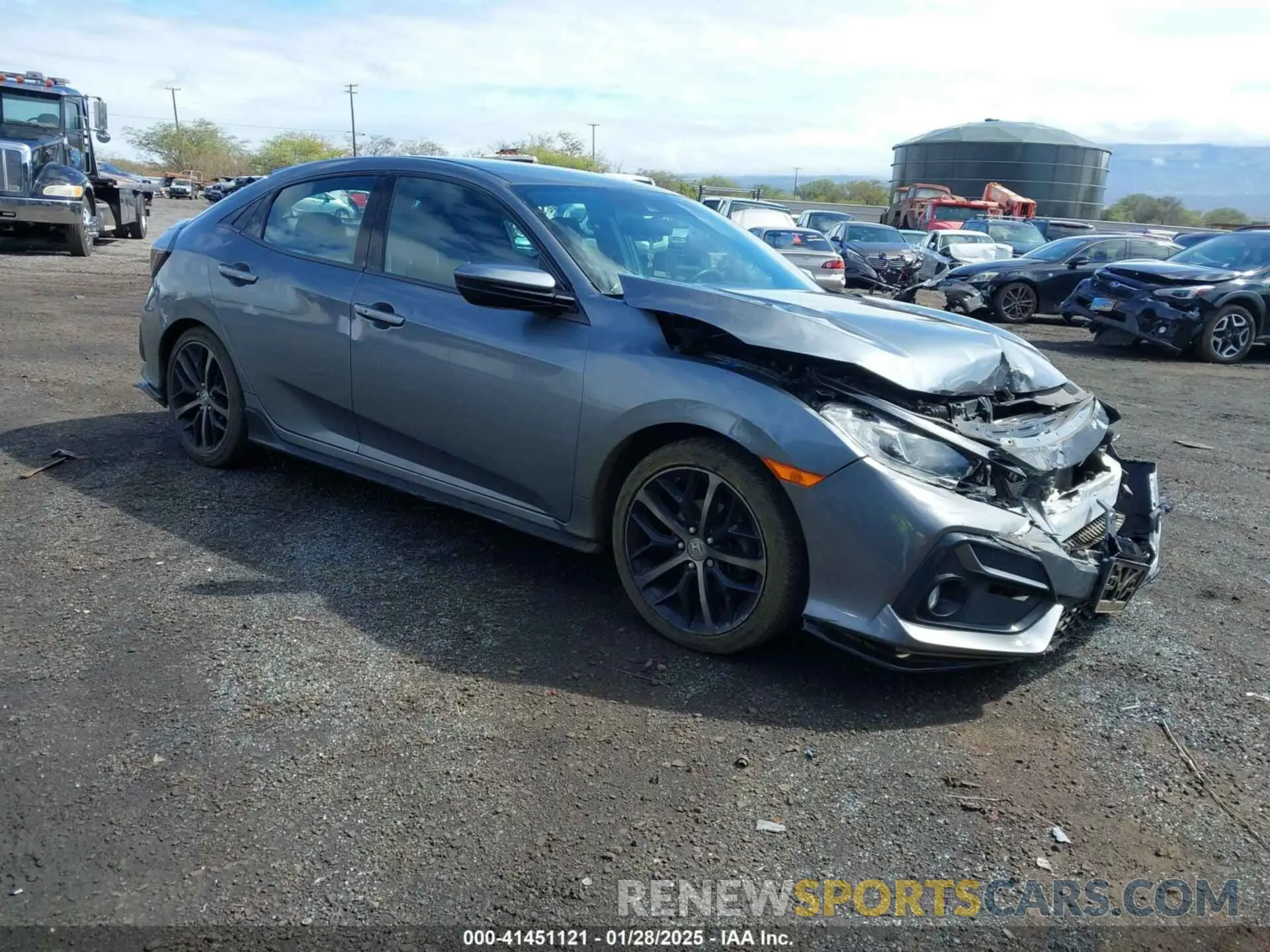 1 Photograph of a damaged car SHHFK7H40MU222581 HONDA CIVIC 2021