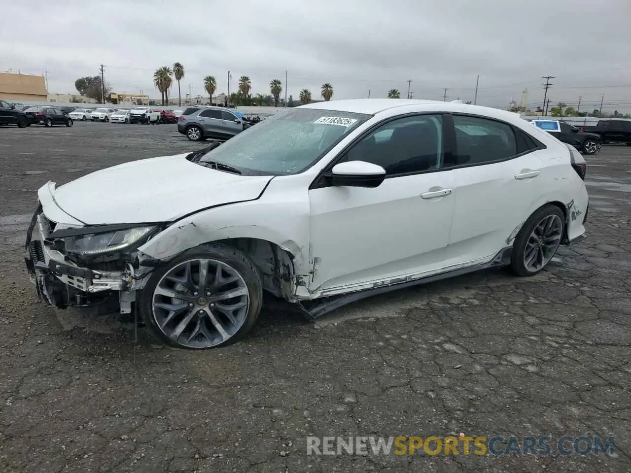 1 Photograph of a damaged car SHHFK7H40MU402806 HONDA CIVIC 2021