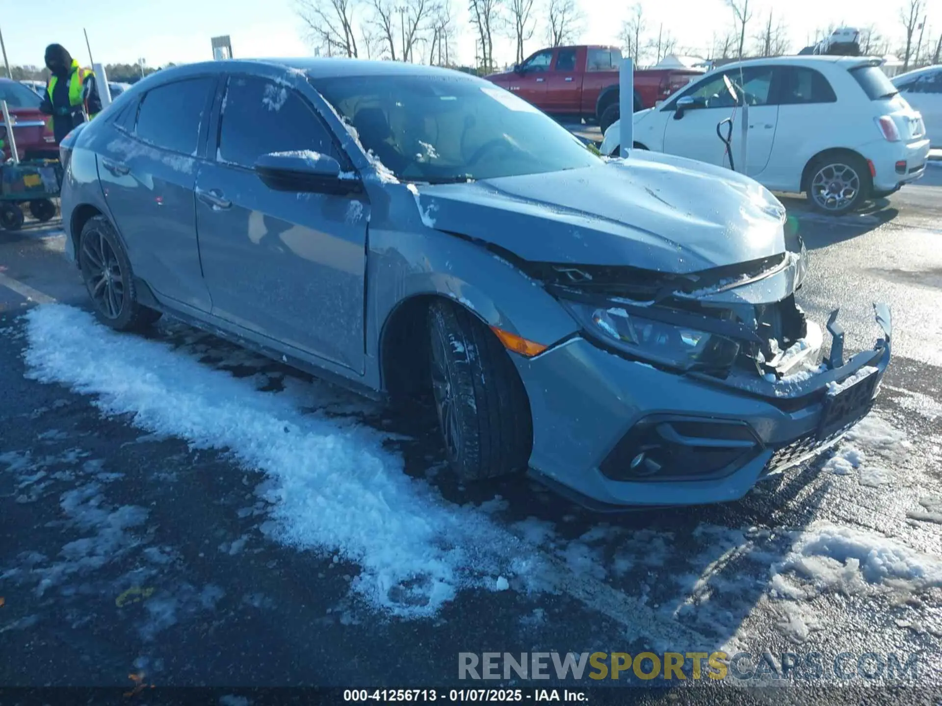 1 Photograph of a damaged car SHHFK7H41MU408016 HONDA CIVIC 2021