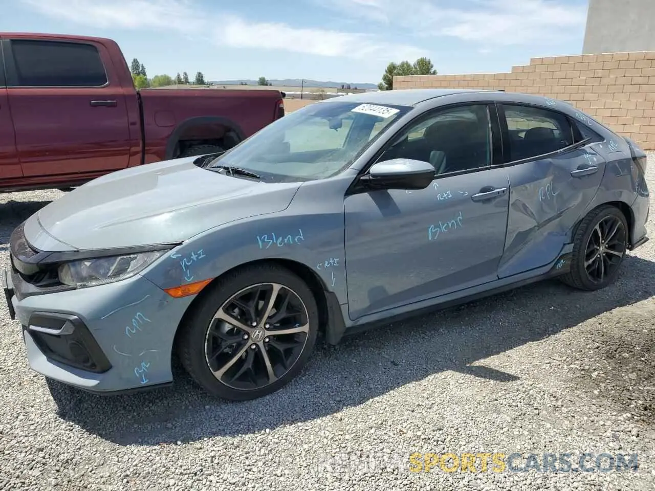 1 Photograph of a damaged car SHHFK7H42MU409188 HONDA CIVIC 2021