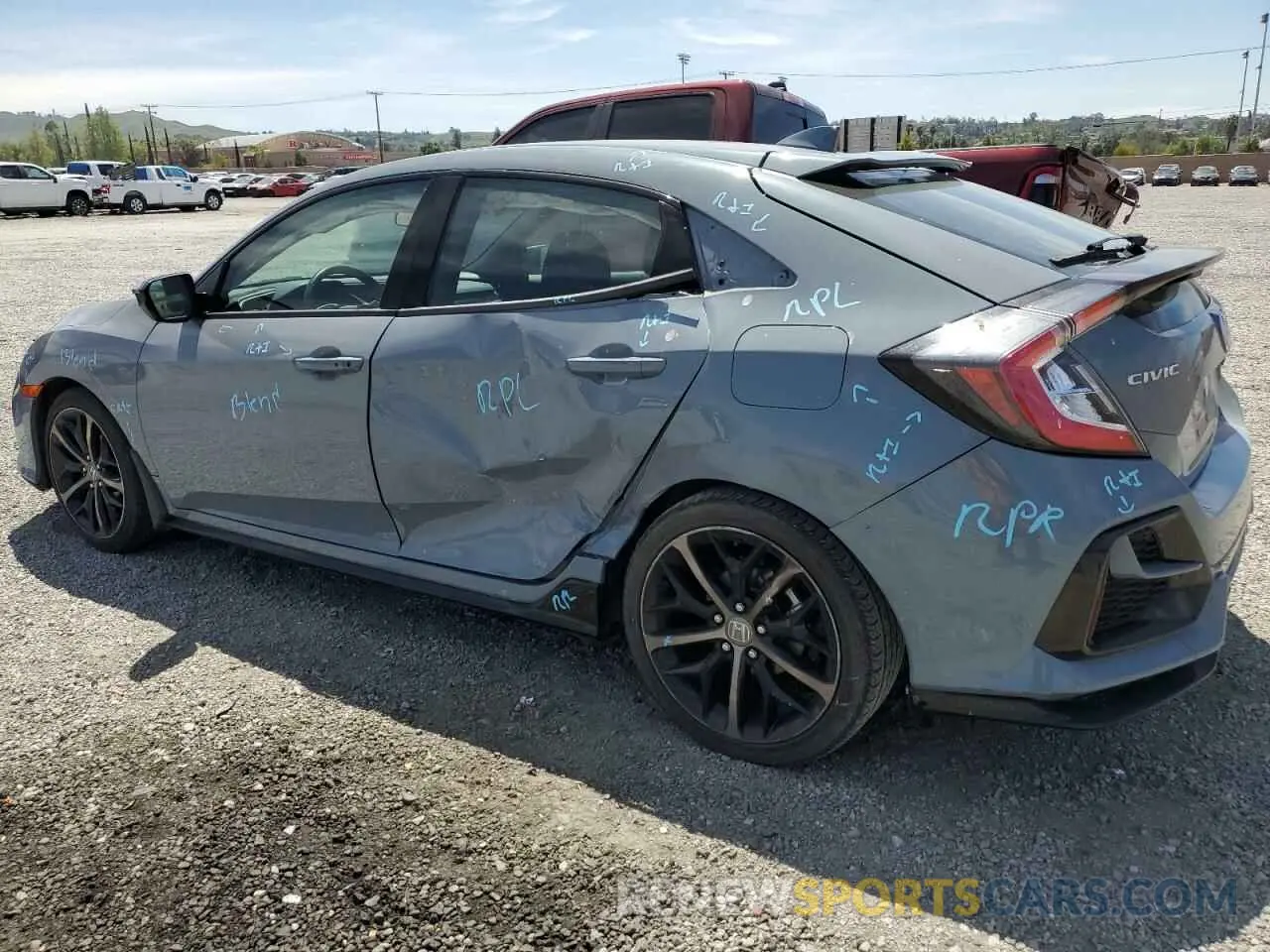 2 Photograph of a damaged car SHHFK7H42MU409188 HONDA CIVIC 2021