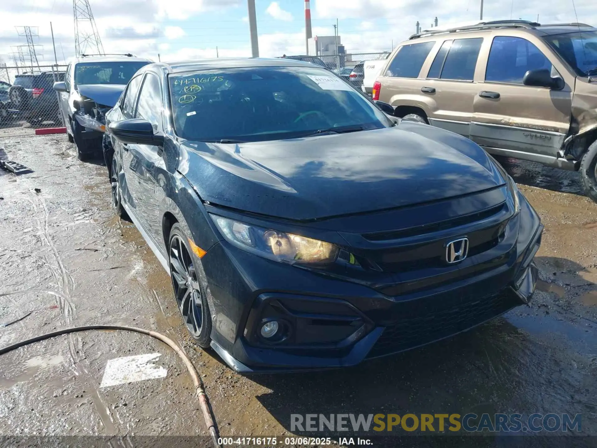 1 Photograph of a damaged car SHHFK7H43MU222185 HONDA CIVIC 2021