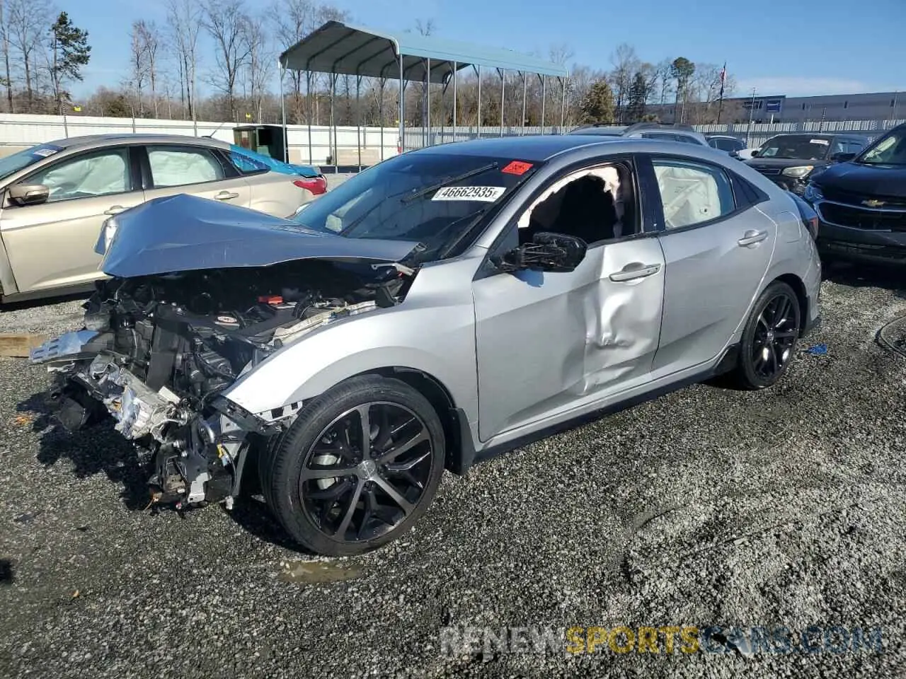 1 Photograph of a damaged car SHHFK7H43MU231503 HONDA CIVIC 2021