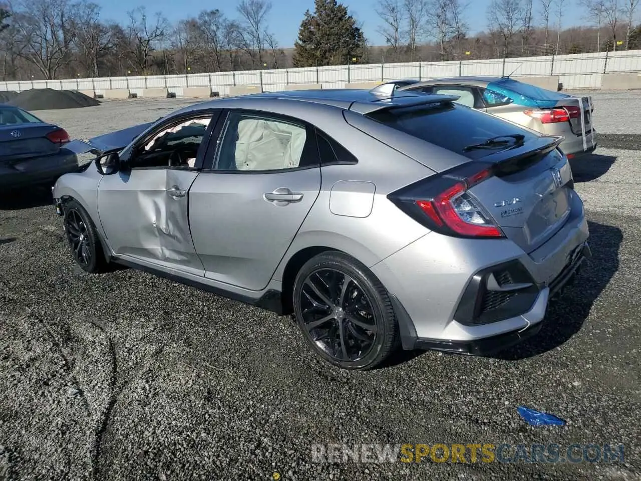 2 Photograph of a damaged car SHHFK7H43MU231503 HONDA CIVIC 2021