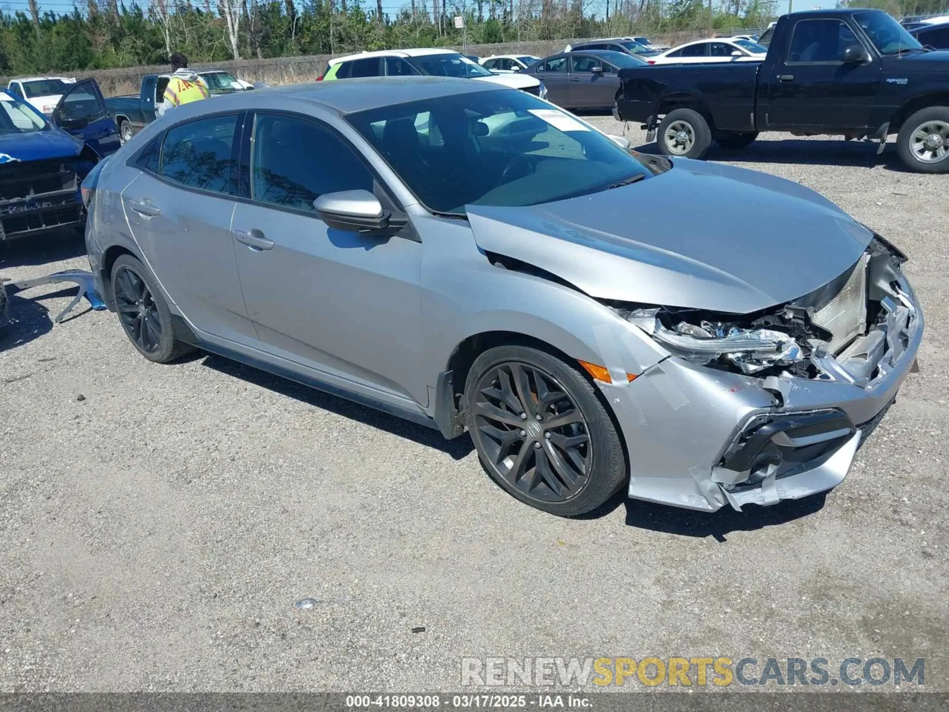 1 Photograph of a damaged car SHHFK7H43MU232389 HONDA CIVIC 2021