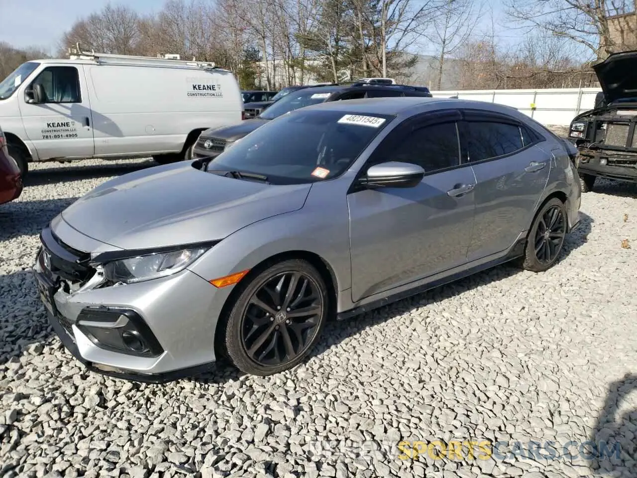 1 Photograph of a damaged car SHHFK7H44MU402243 HONDA CIVIC 2021