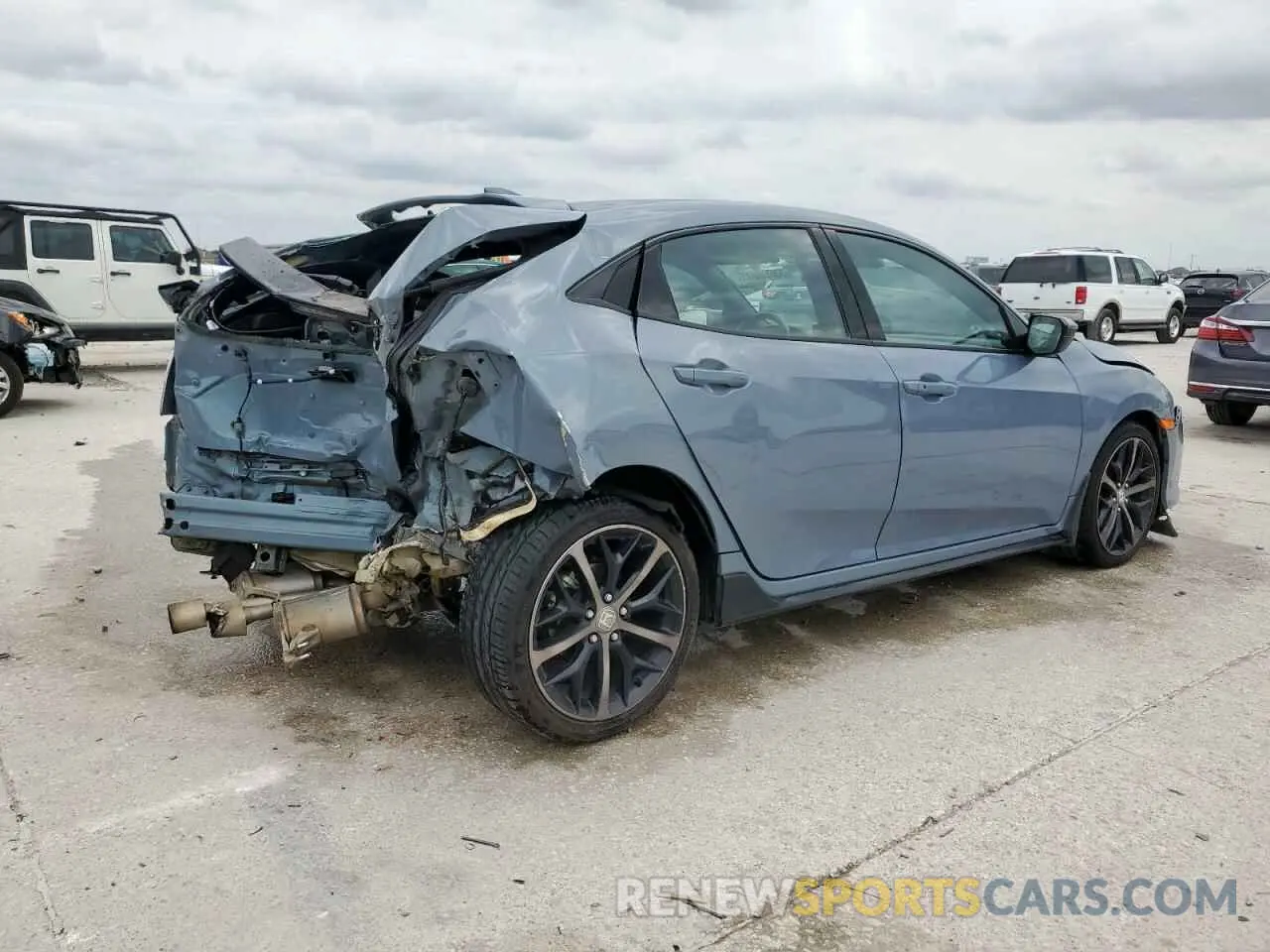 3 Photograph of a damaged car SHHFK7H45MU231339 HONDA CIVIC 2021