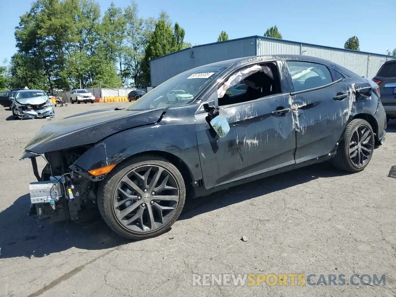 1 Photograph of a damaged car SHHFK7H45MU414353 HONDA CIVIC 2021