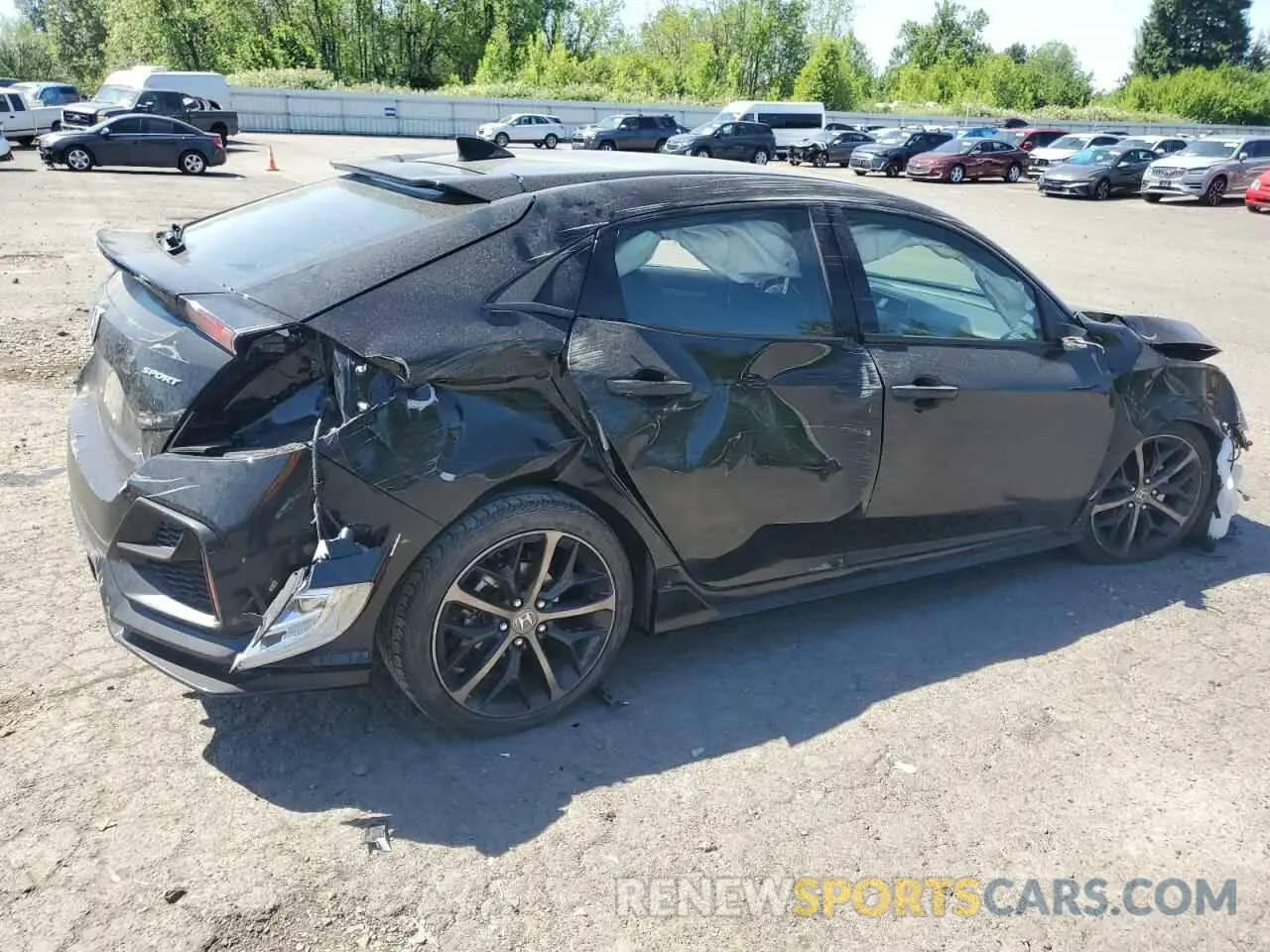 3 Photograph of a damaged car SHHFK7H45MU414353 HONDA CIVIC 2021