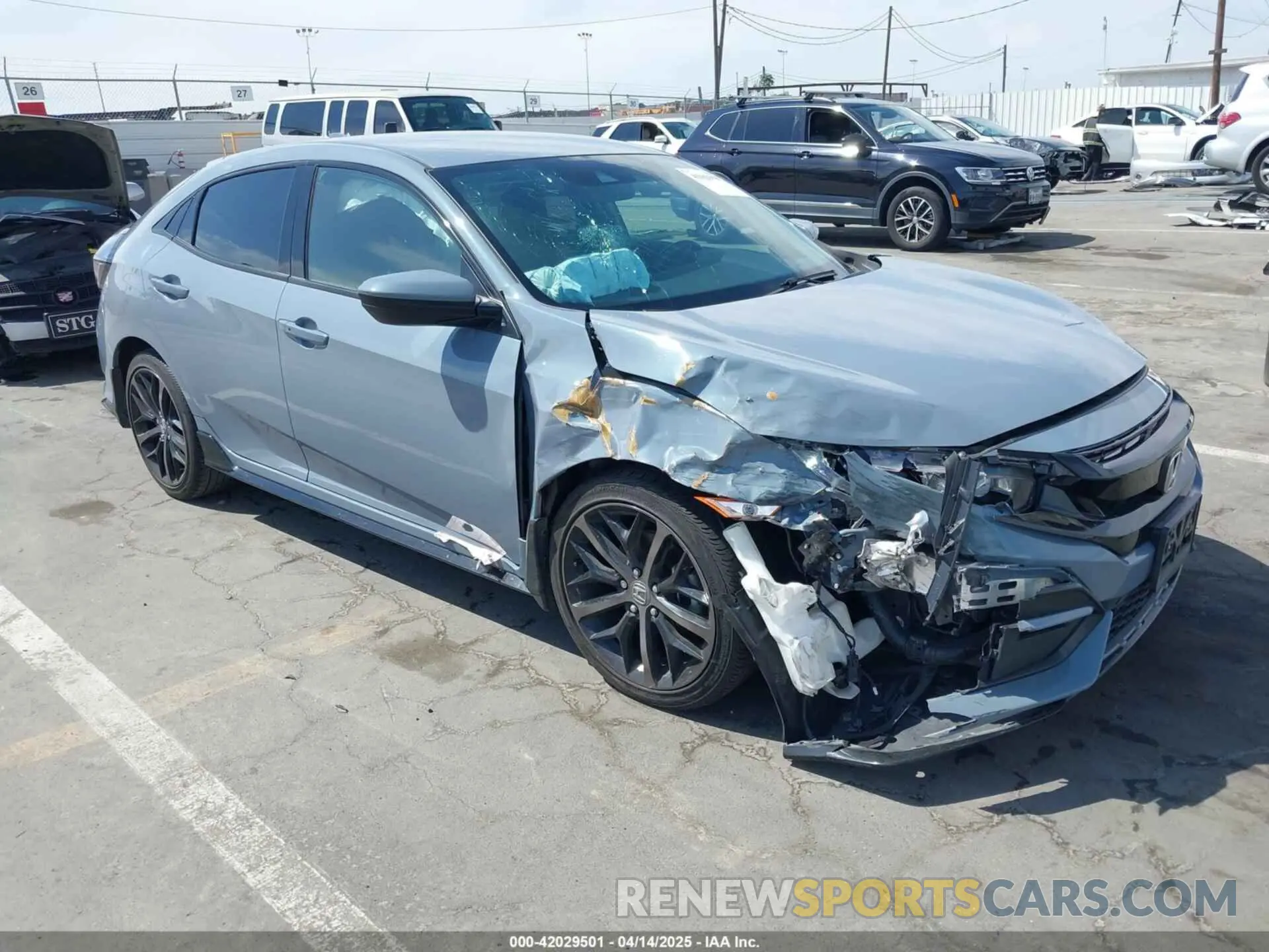1 Photograph of a damaged car SHHFK7H45MU415261 HONDA CIVIC 2021