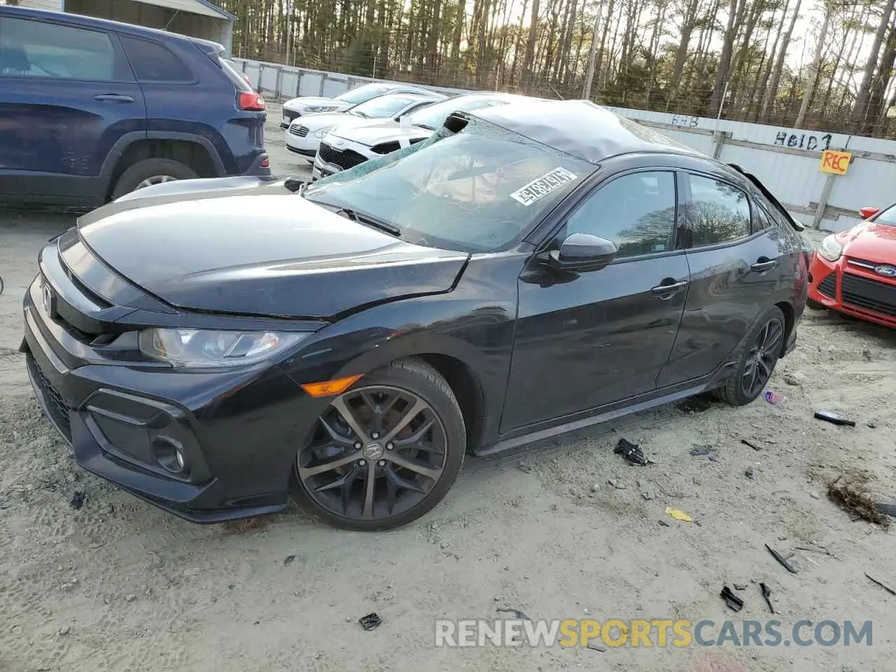 1 Photograph of a damaged car SHHFK7H47MU409140 HONDA CIVIC 2021