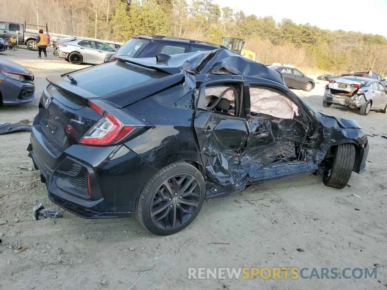 3 Photograph of a damaged car SHHFK7H47MU409140 HONDA CIVIC 2021