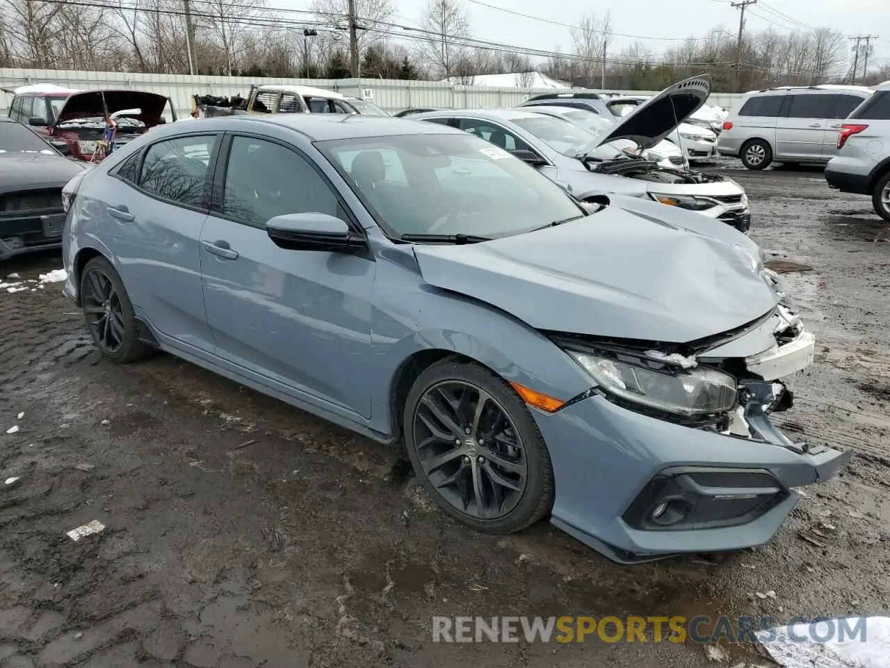 4 Photograph of a damaged car SHHFK7H47MU417559 HONDA CIVIC 2021