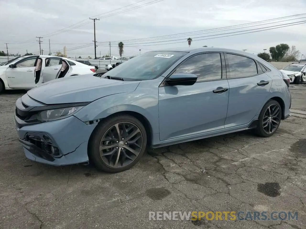 1 Photograph of a damaged car SHHFK7H47MU421319 HONDA CIVIC 2021