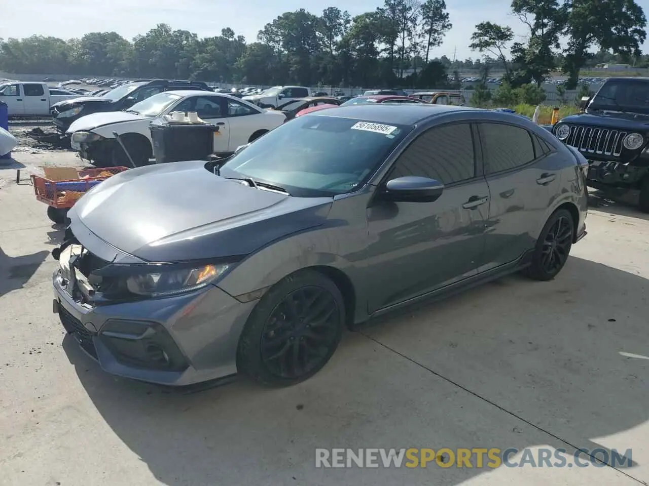 1 Photograph of a damaged car SHHFK7H48MU215538 HONDA CIVIC 2021