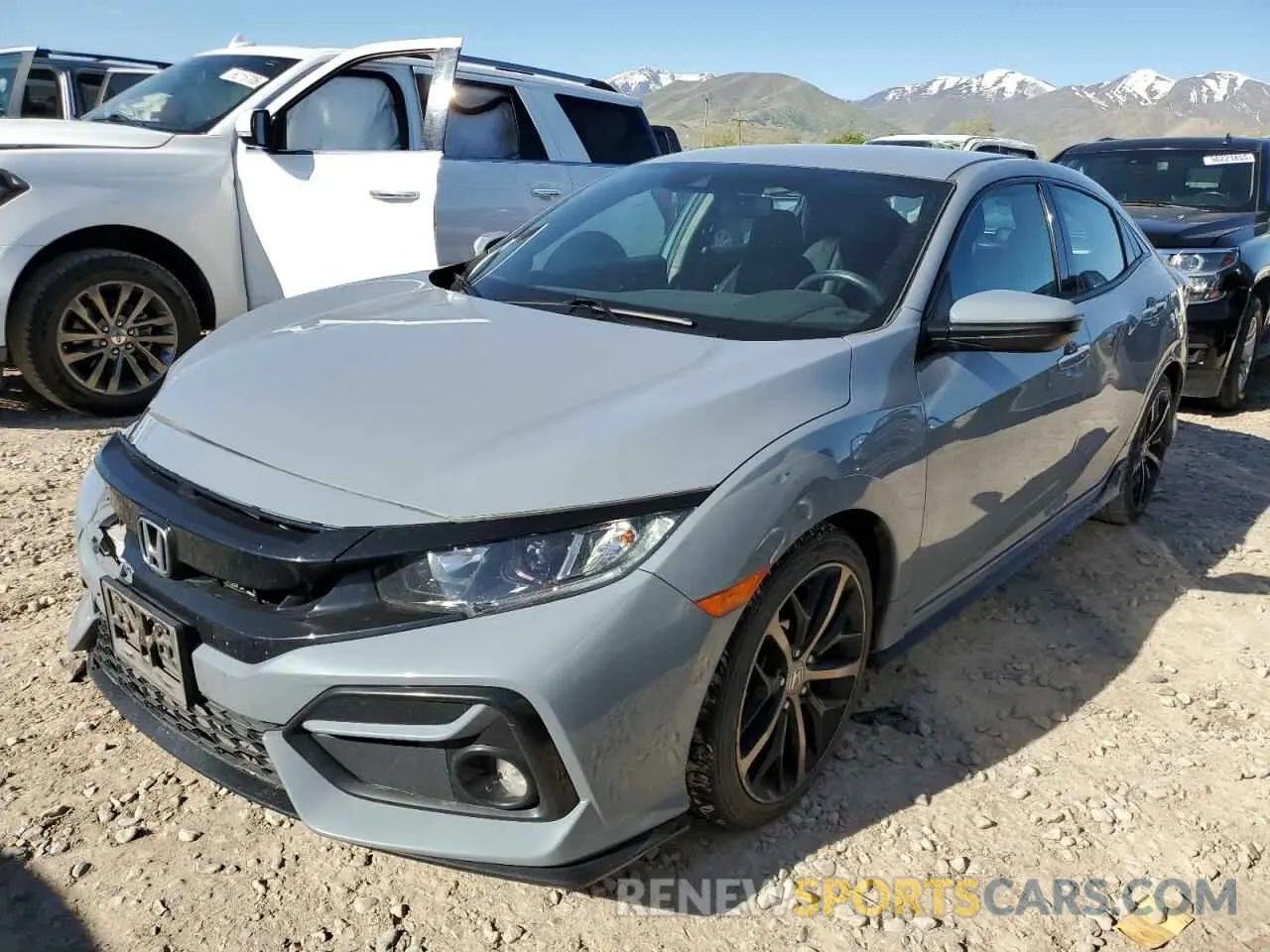 1 Photograph of a damaged car SHHFK7H48MU226393 HONDA CIVIC 2021