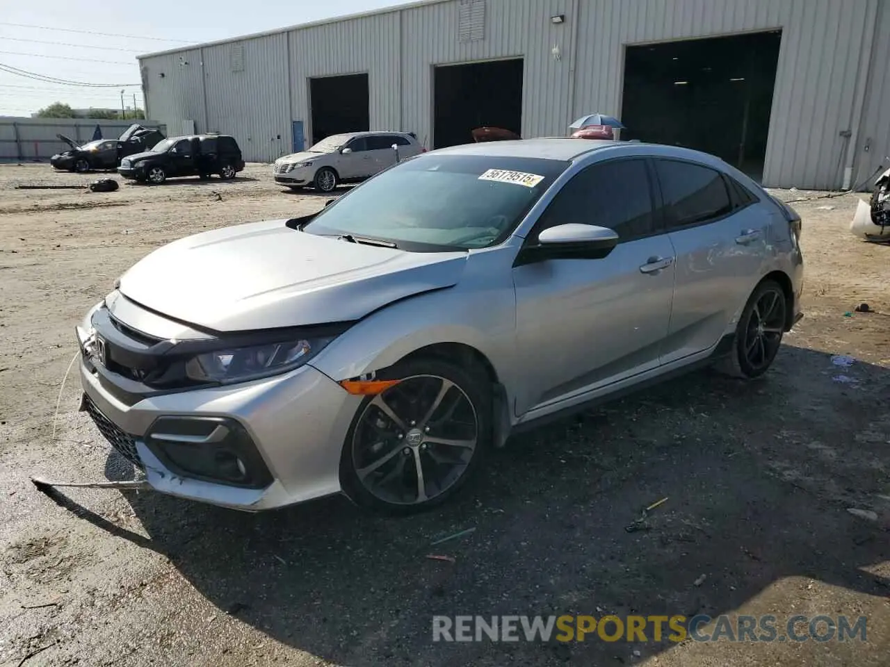 1 Photograph of a damaged car SHHFK7H48MU228550 HONDA CIVIC 2021