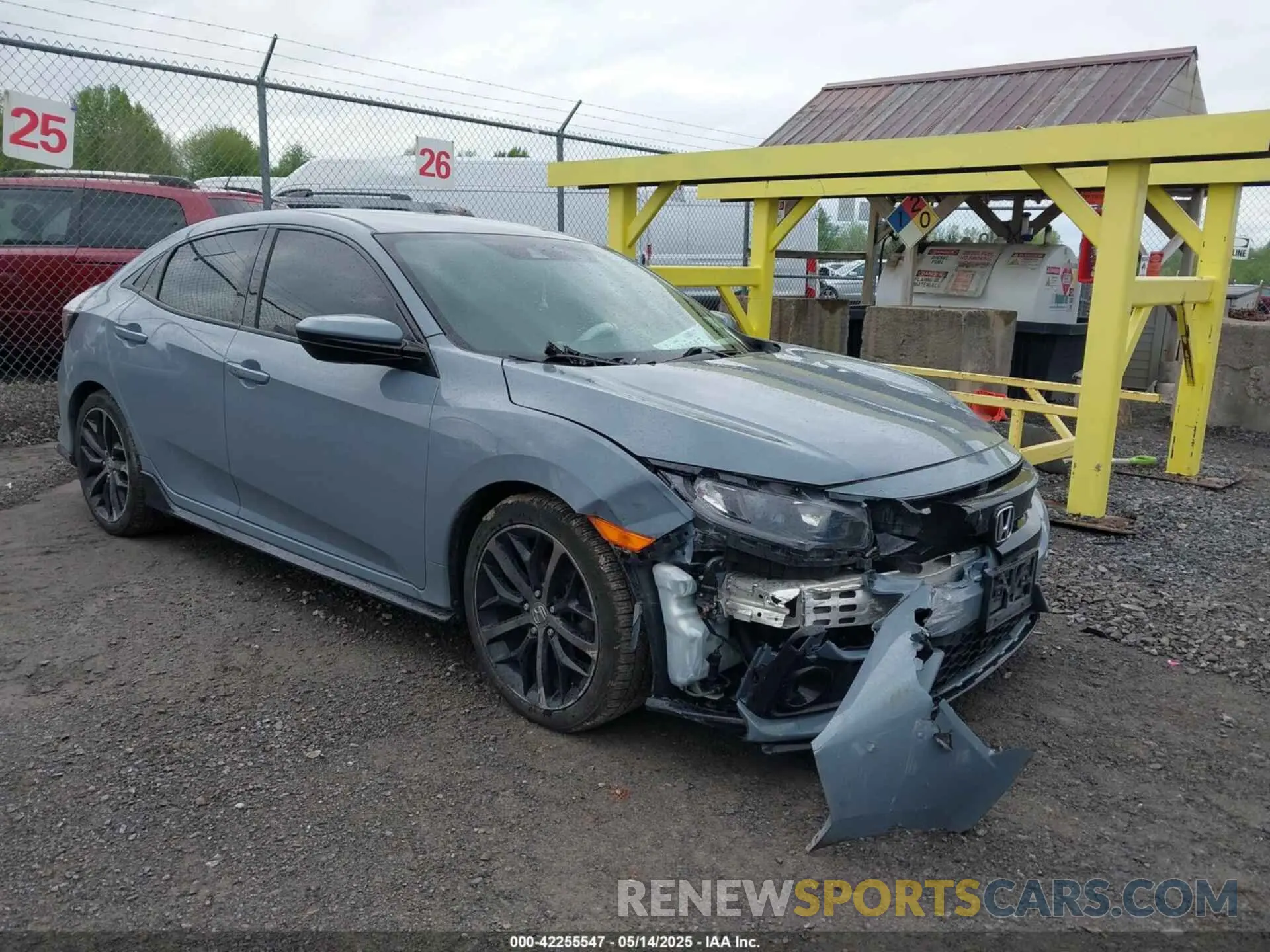 1 Photograph of a damaged car SHHFK7H48MU405453 HONDA CIVIC 2021