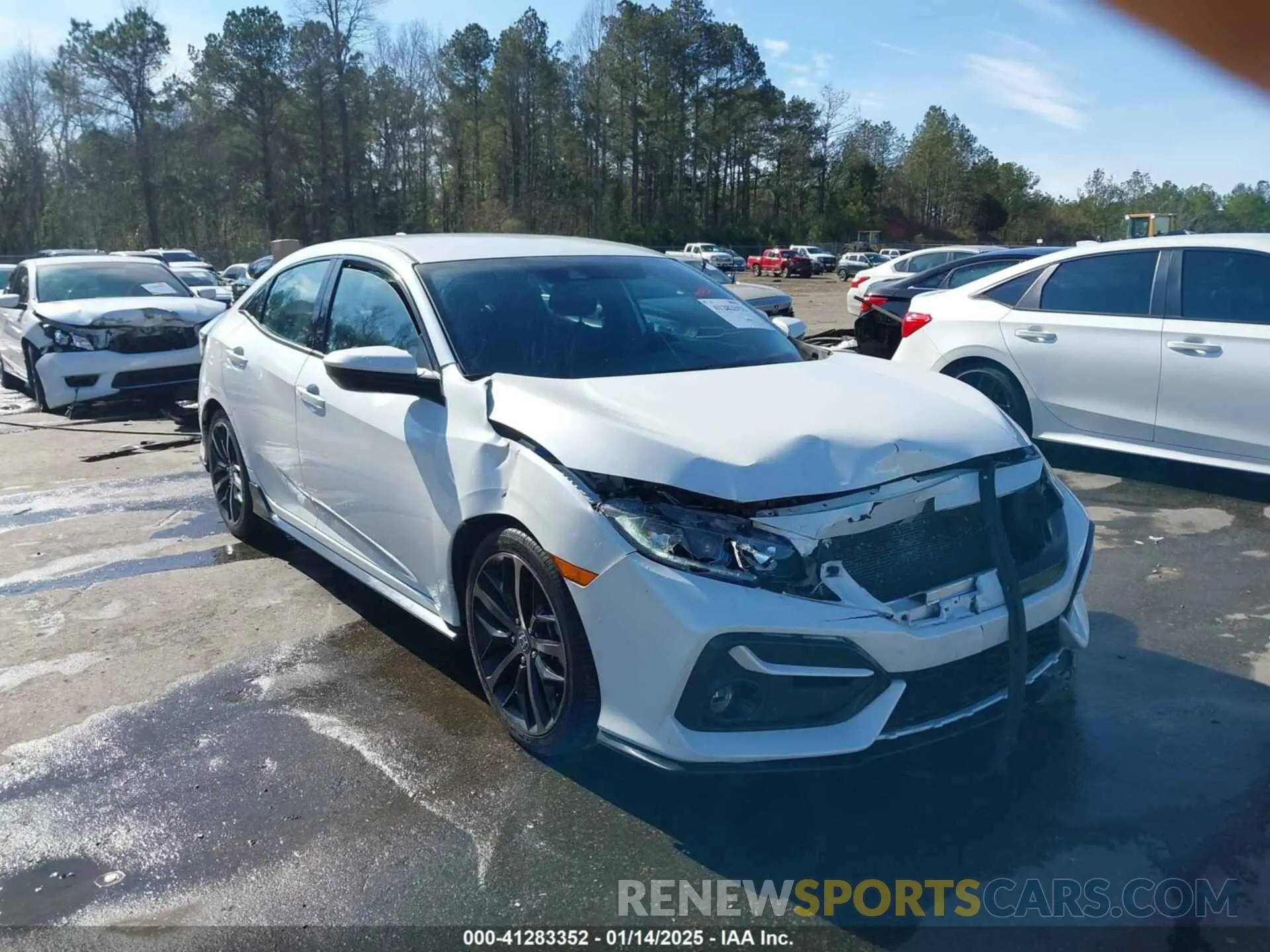 1 Photograph of a damaged car SHHFK7H49MU204239 HONDA CIVIC 2021