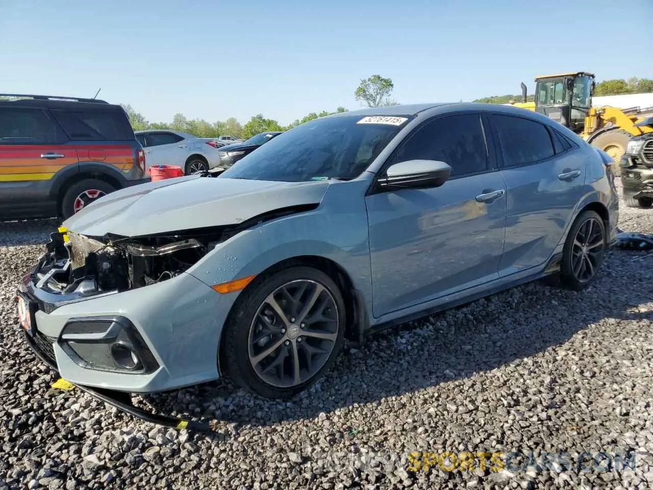 1 Photograph of a damaged car SHHFK7H49MU227875 HONDA CIVIC 2021