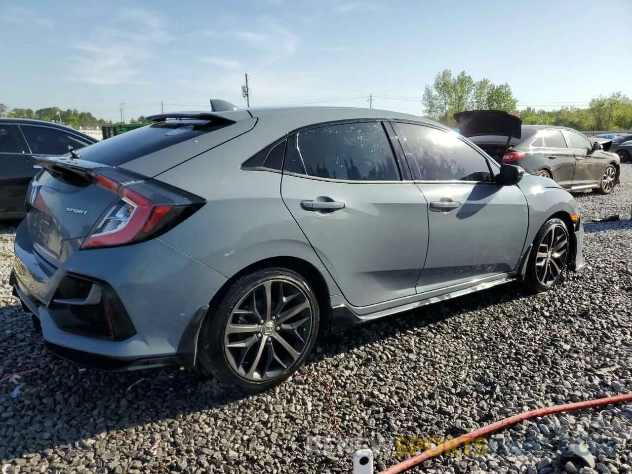 3 Photograph of a damaged car SHHFK7H49MU227875 HONDA CIVIC 2021