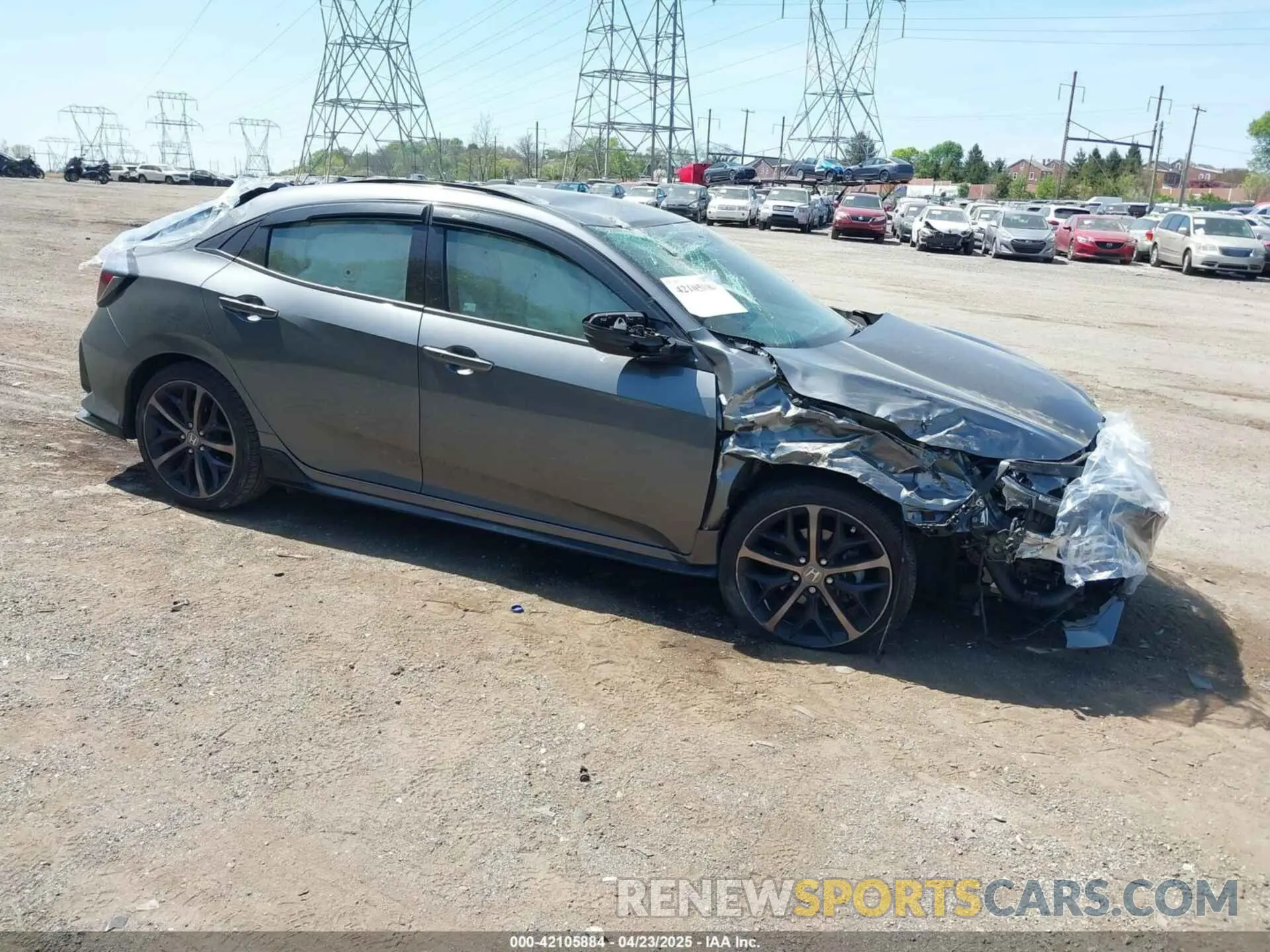 1 Photograph of a damaged car SHHFK7H49MU412153 HONDA CIVIC 2021