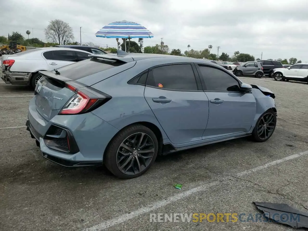 3 Photograph of a damaged car SHHFK7H4XMU409729 HONDA CIVIC 2021