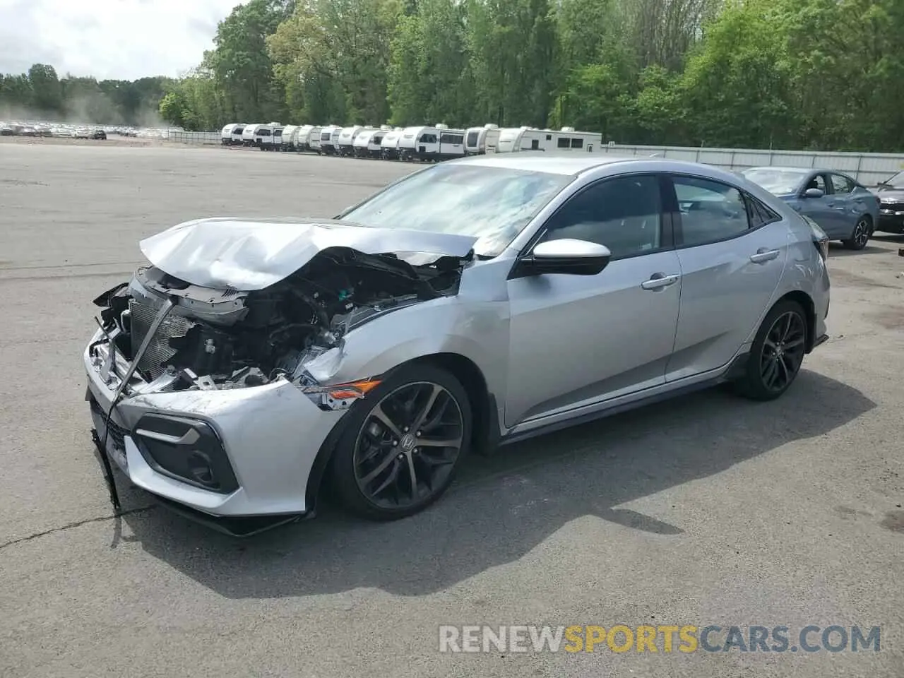 1 Photograph of a damaged car SHHFK7H4XMU413876 HONDA CIVIC 2021