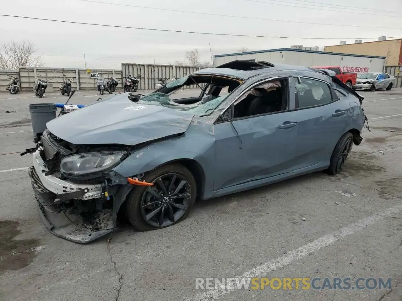 1 Photograph of a damaged car SHHFK7H65MU218592 HONDA CIVIC 2021