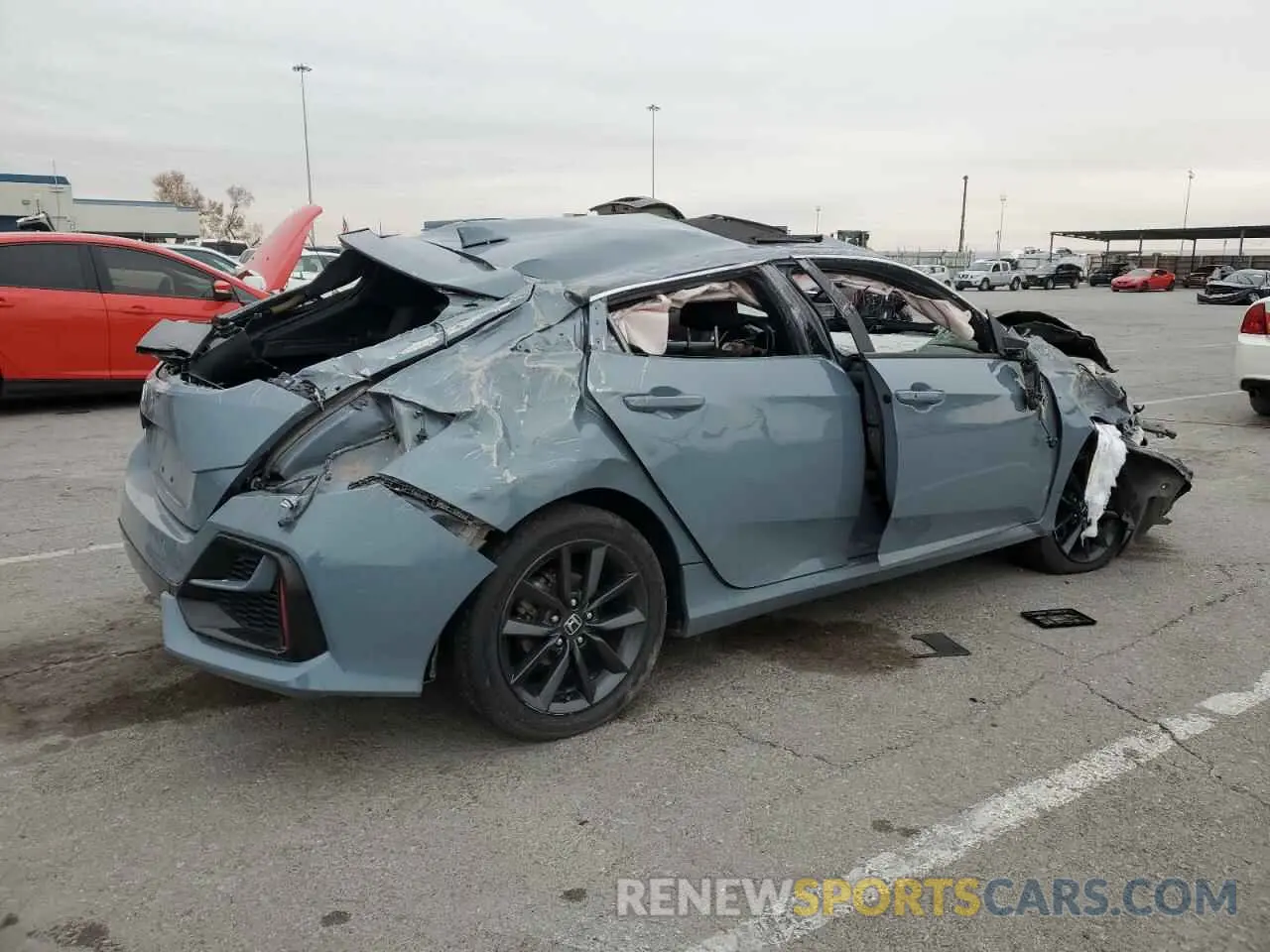 3 Photograph of a damaged car SHHFK7H65MU218592 HONDA CIVIC 2021