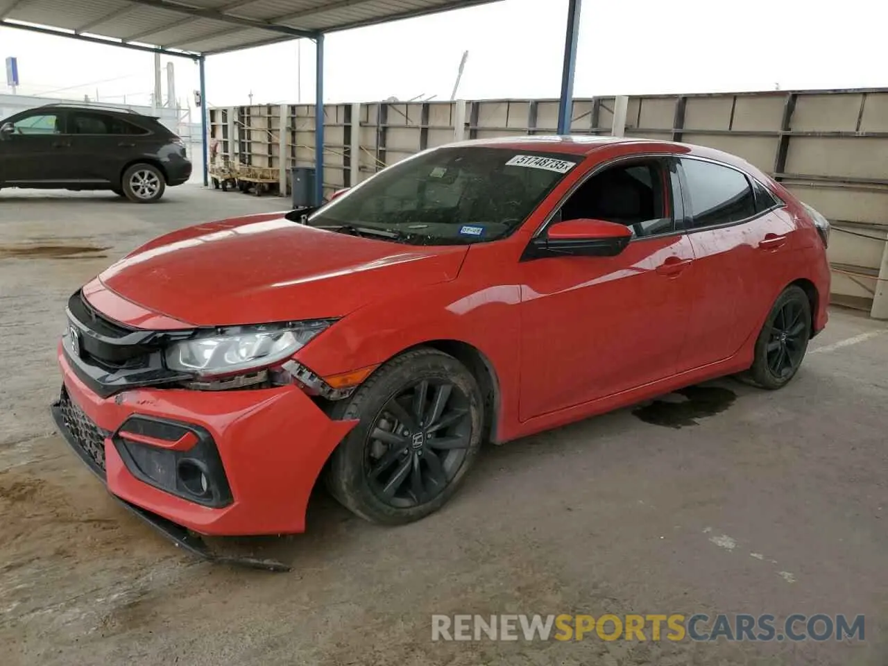 1 Photograph of a damaged car SHHFK7H66MU206726 HONDA CIVIC 2021