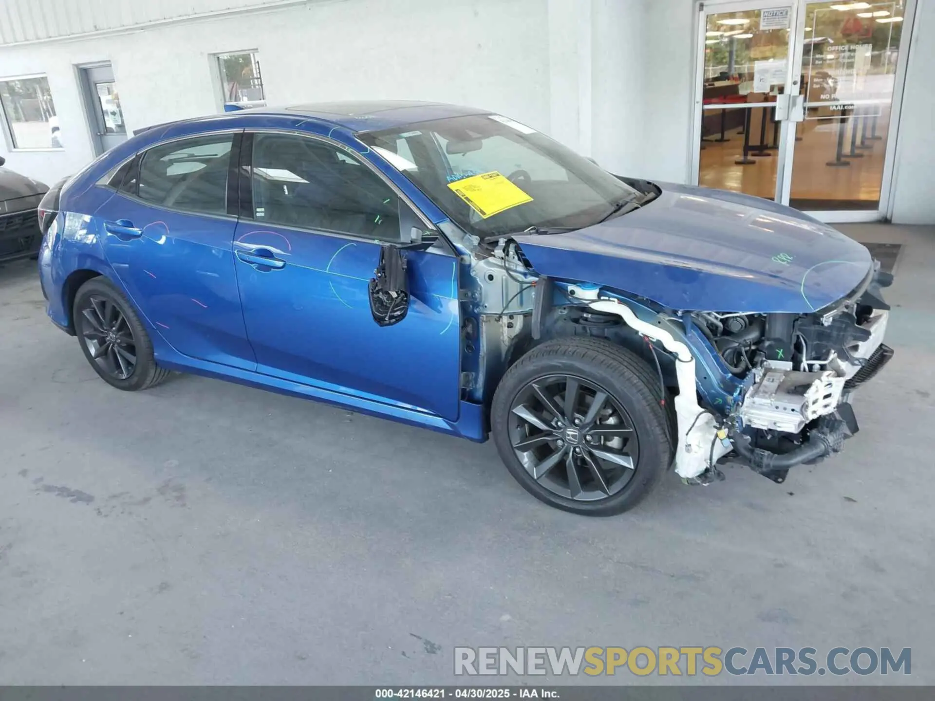 1 Photograph of a damaged car SHHFK7H68MU221700 HONDA CIVIC 2021