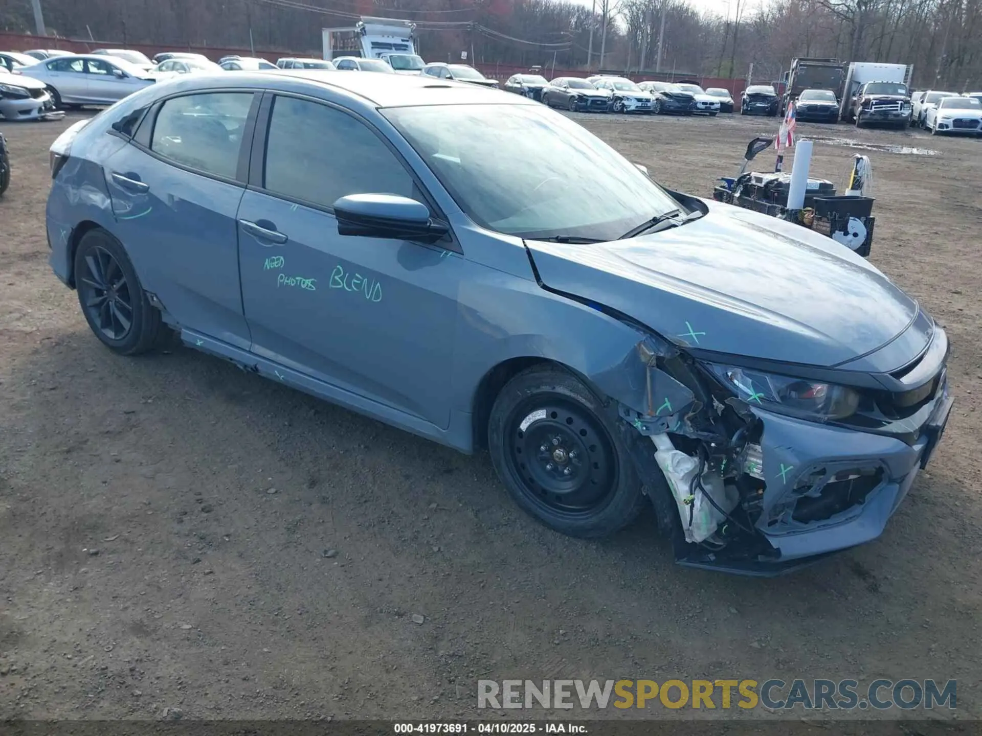 1 Photograph of a damaged car SHHFK7H69MU224413 HONDA CIVIC 2021