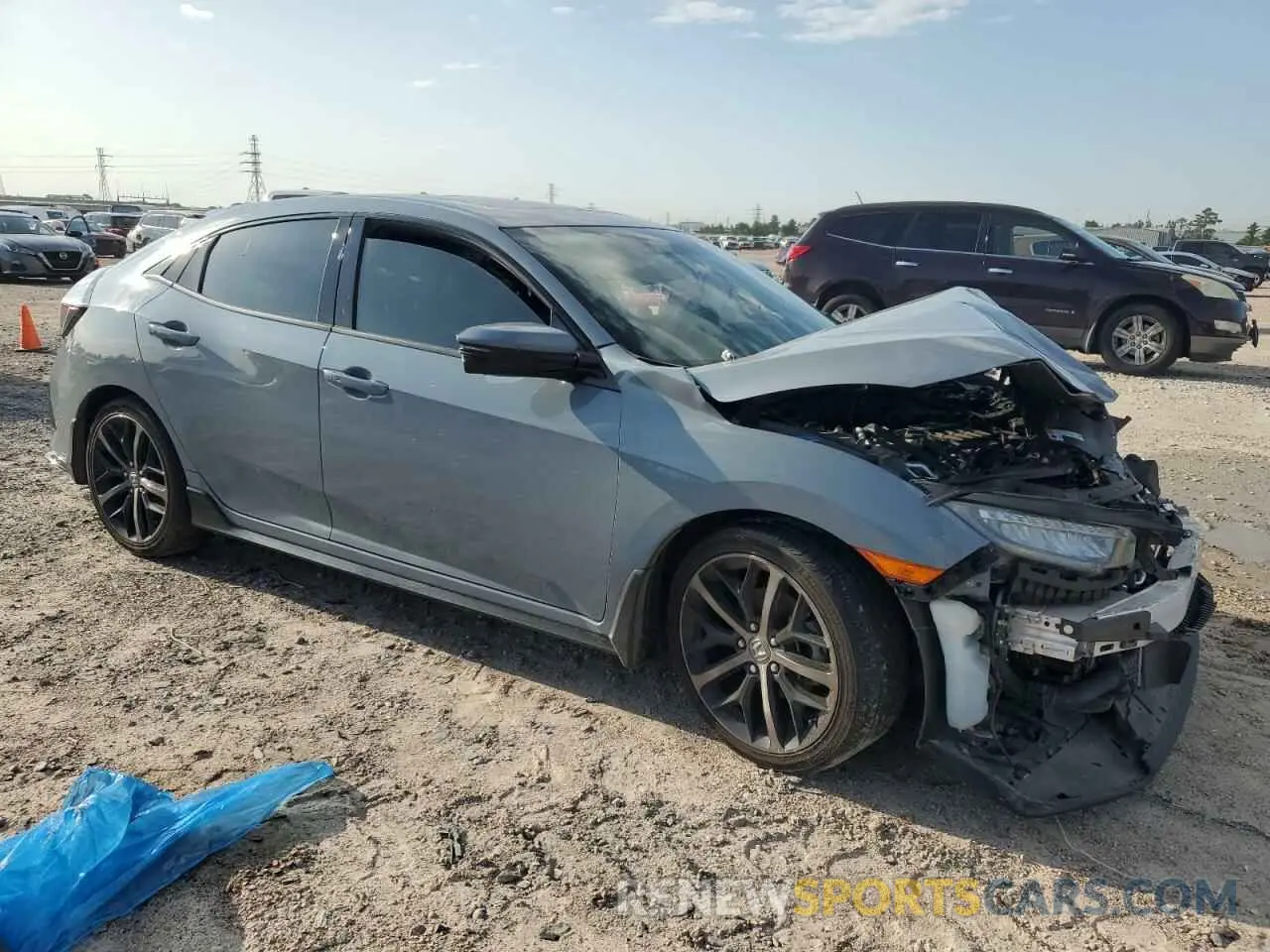 4 Photograph of a damaged car SHHFK7H98MU223795 HONDA CIVIC 2021