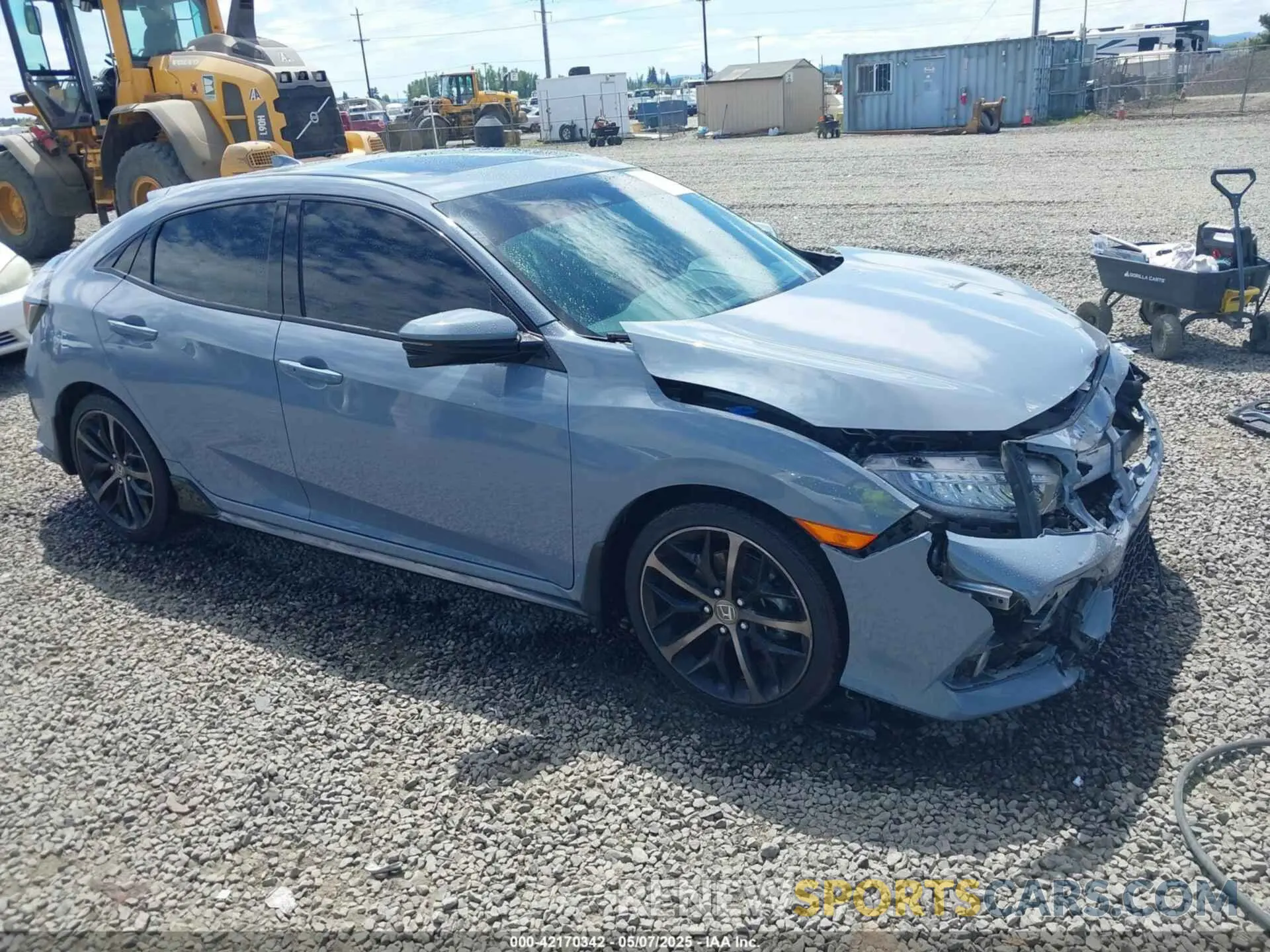 1 Photograph of a damaged car SHHFK7H9XMU402341 HONDA CIVIC 2021