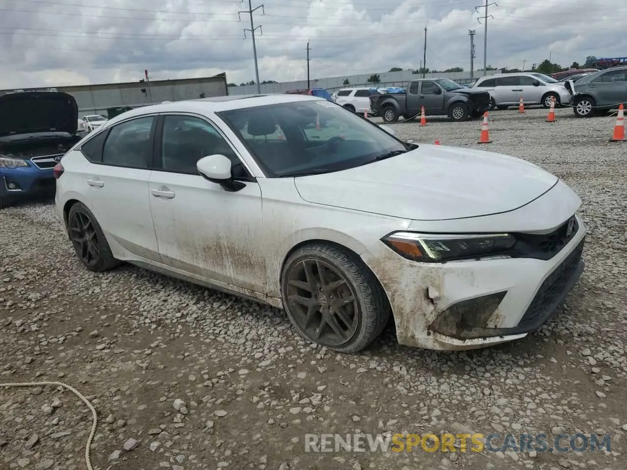 4 Photograph of a damaged car 19XFL1G81NE004561 HONDA CIVIC 2022